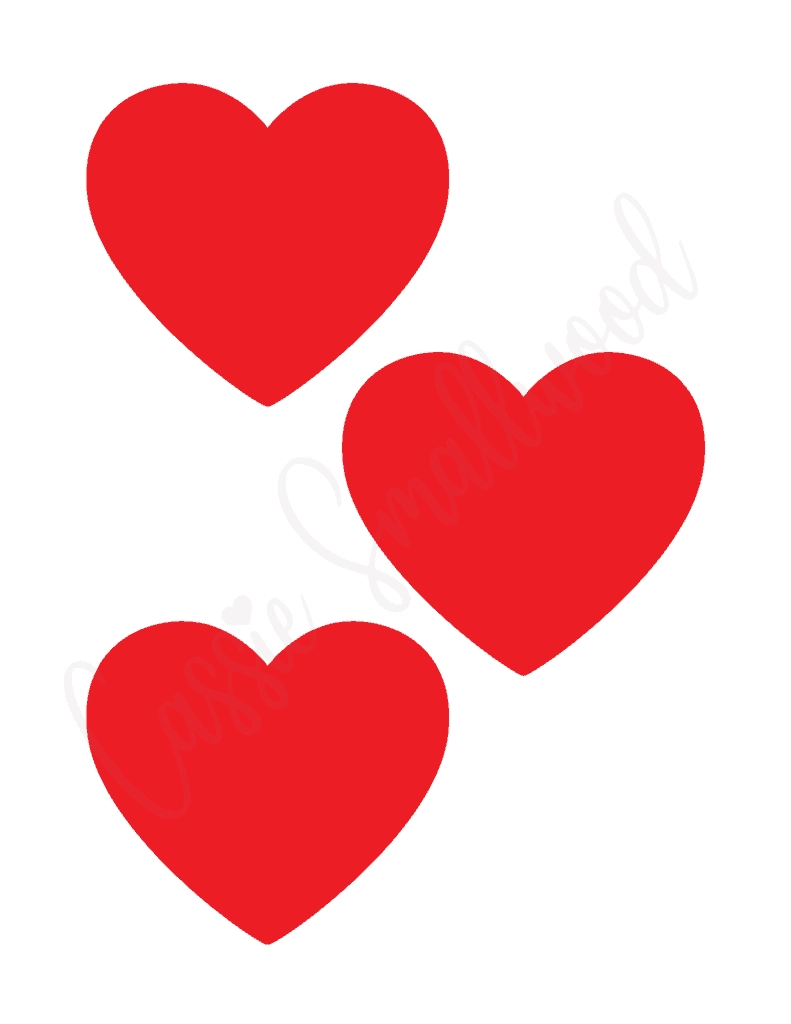 Printable Red Heart Template Printable Red Heart Template