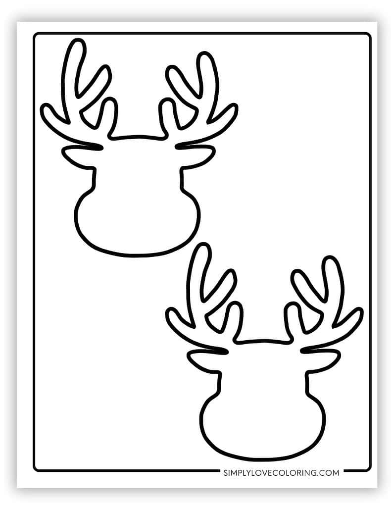 Reindeer Templates Free PDF Printables Simply Love Coloring Reindeer Templates Free PDF Printables Simply Love Coloring