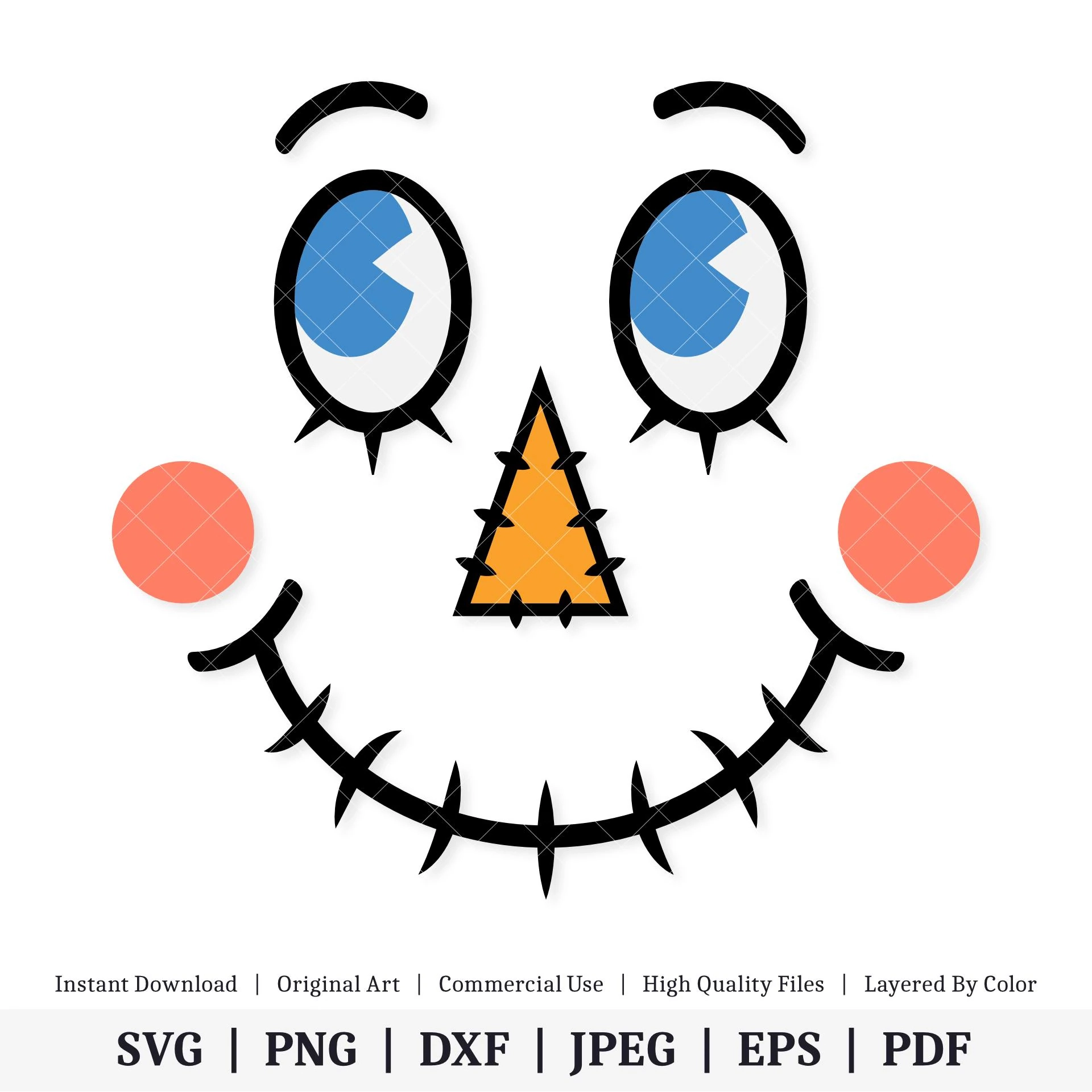 Scarecrow Face Vector Artwork INSTANT DIGITAL DOWNLOAD Svg Scarecrow Face Vector Artwork INSTANT DIGITAL DOWNLOAD Svg