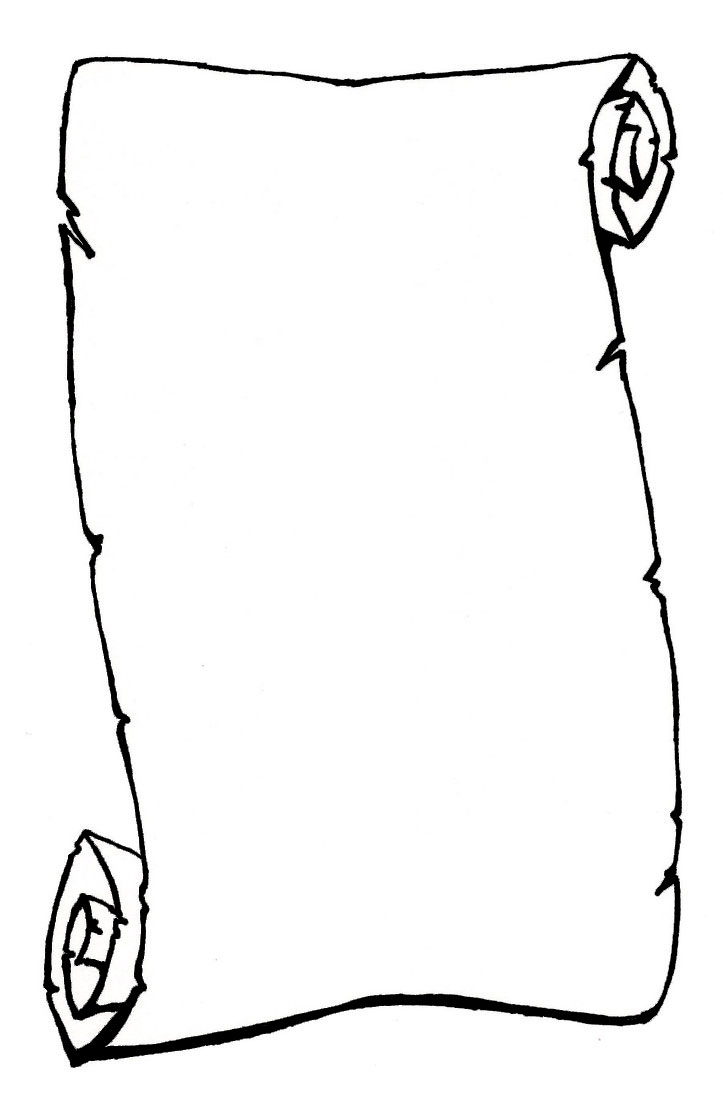 Free Printable Blank Scroll Template