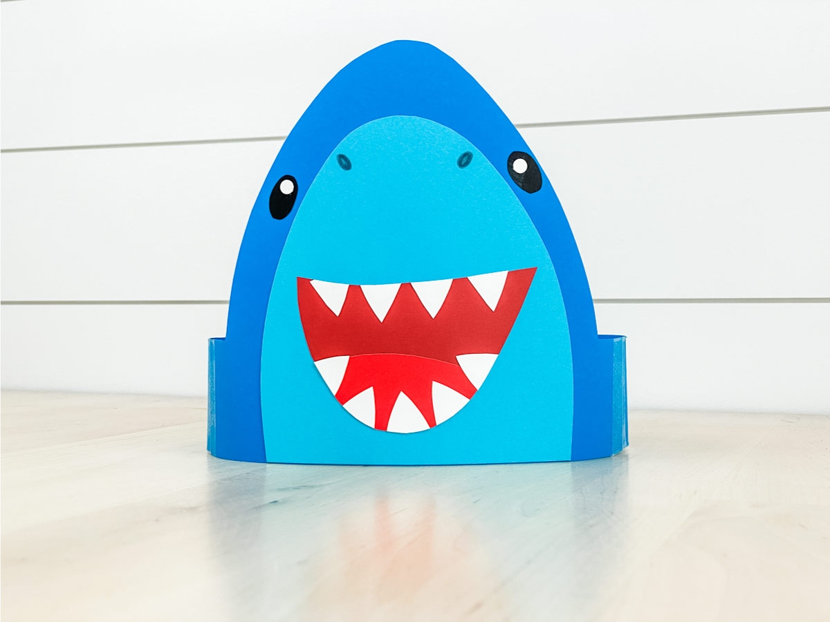 Printable Shark Hat Template Printable Shark Hat Template