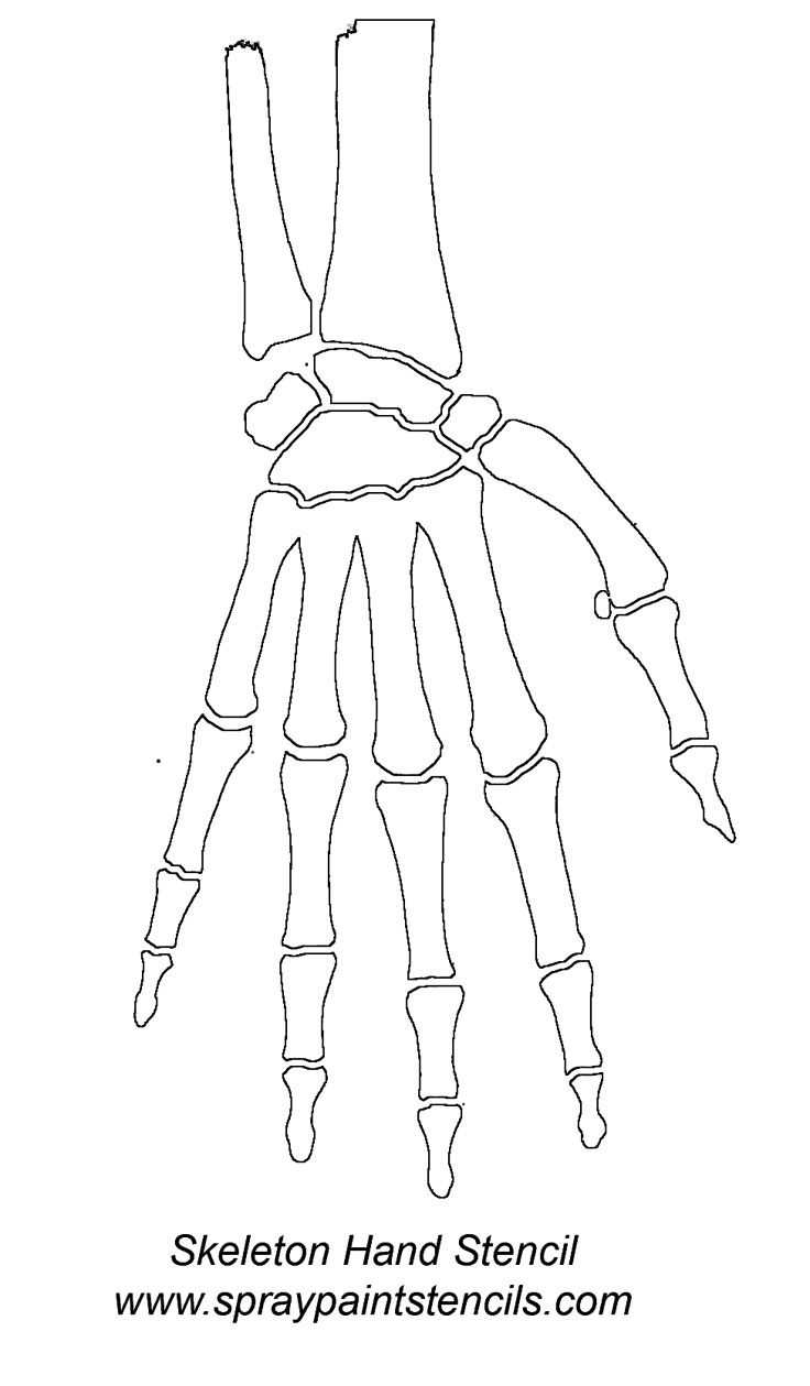 Skeleton hand stencil gif 976 1670 