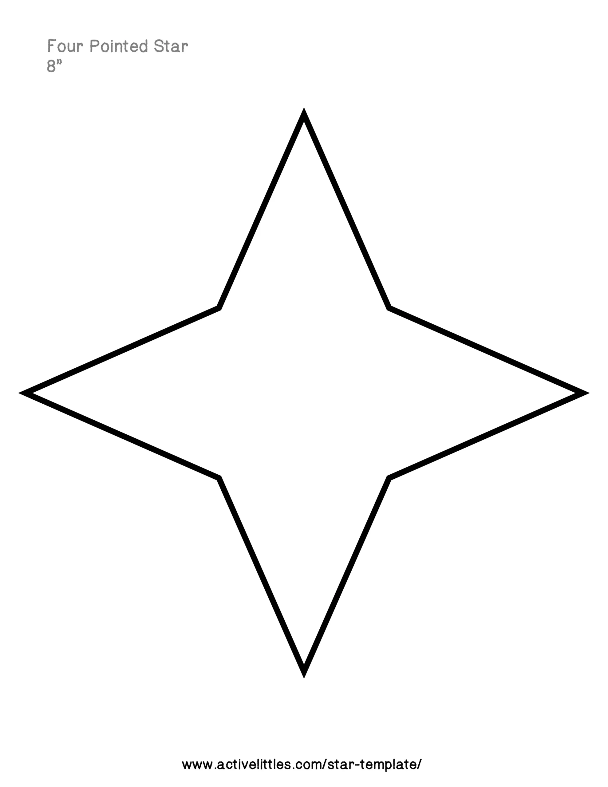 Printable 4 Inch Star Template Printable 4 Inch Star Template