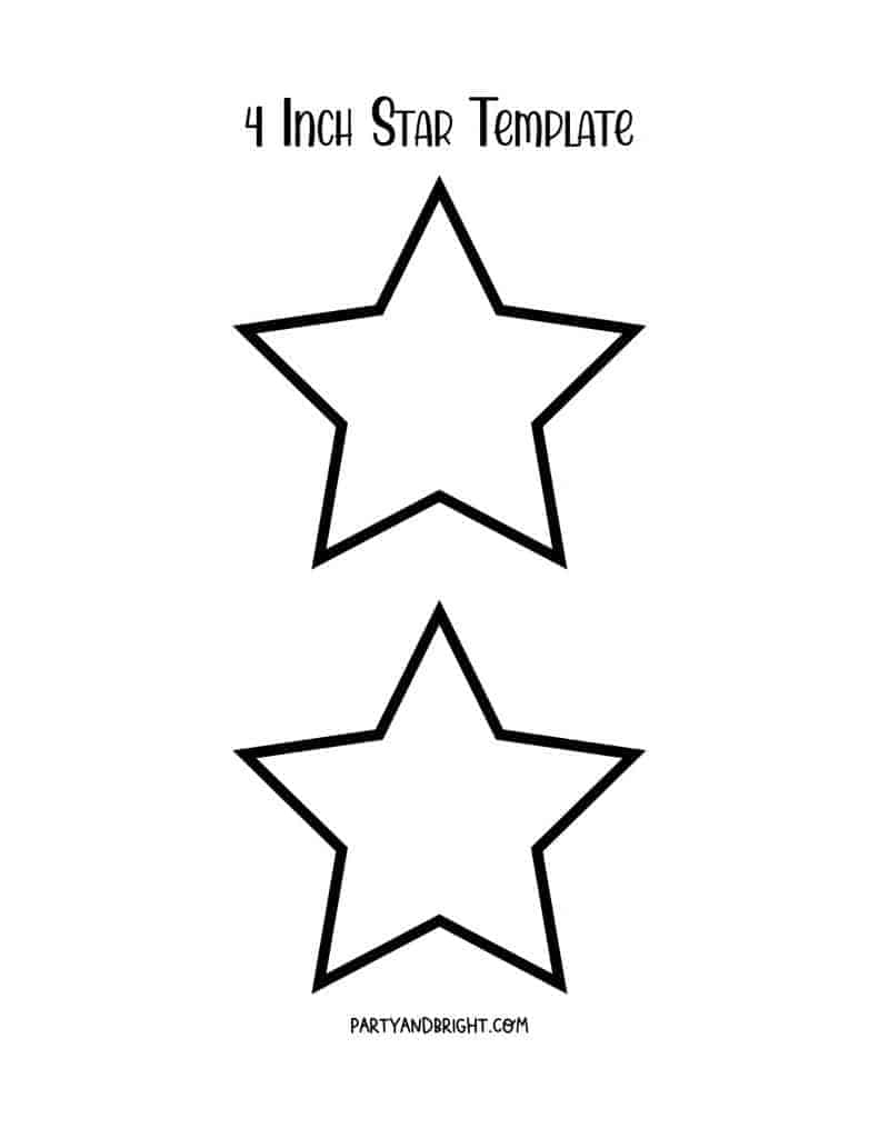 Star Template Printables Large amp Small Star Stencils The