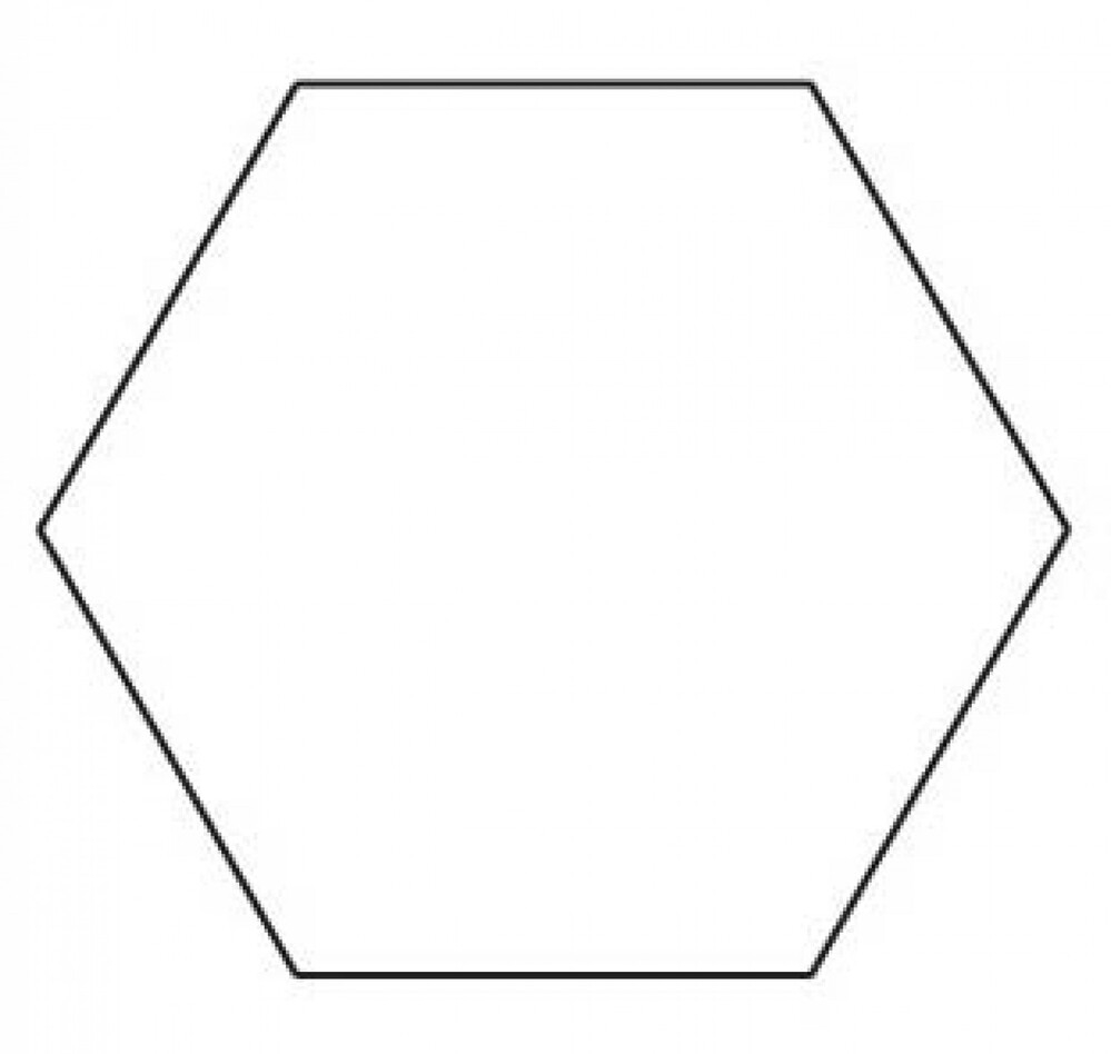 1 Inch Hexagon Template Printable