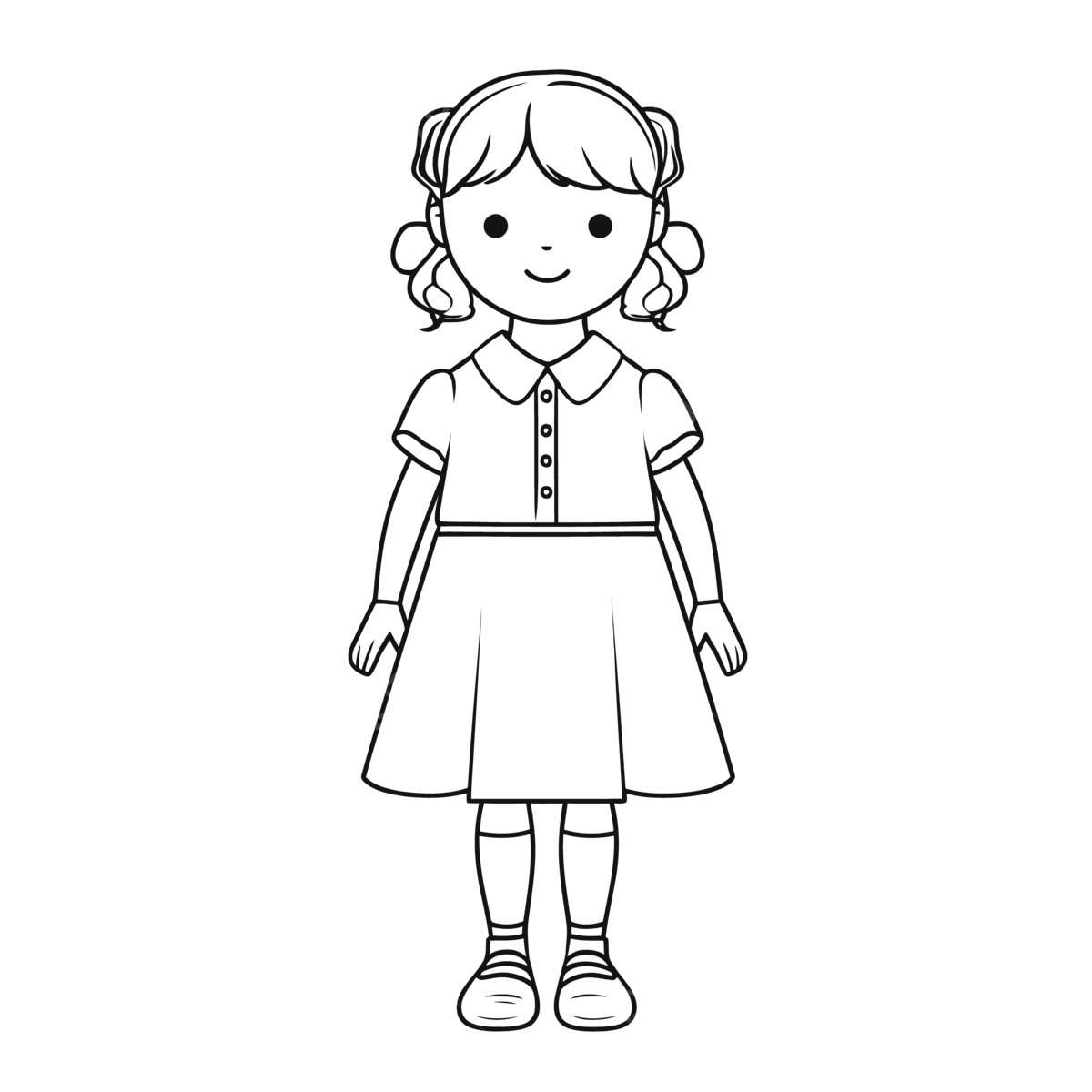 Teacher Girl Coloring Page Free Templates In Printable Sss Outline