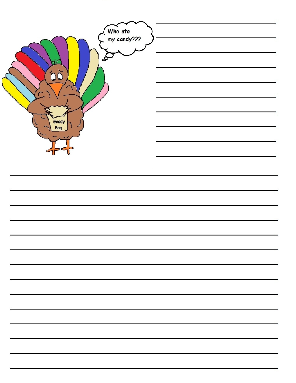 Thanksgiving Printable Writing Paper Thanksgiving Printable Writing Paper