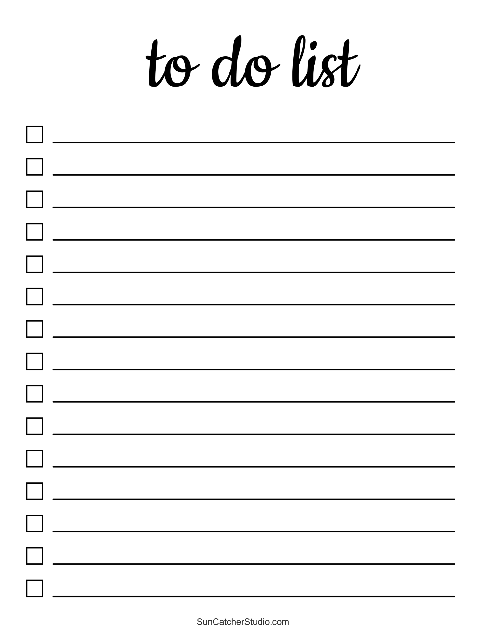 To Do List Free Printable PDF Templates Things To Do Free