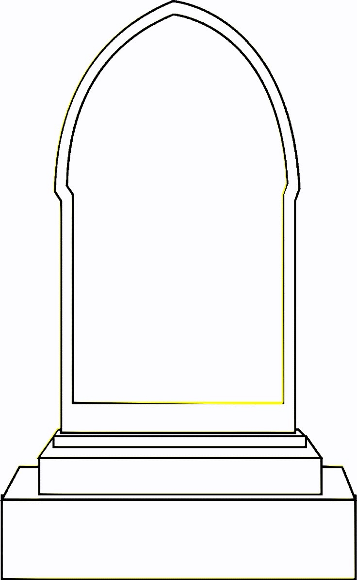 Tombstone Template For Halloween Decorations