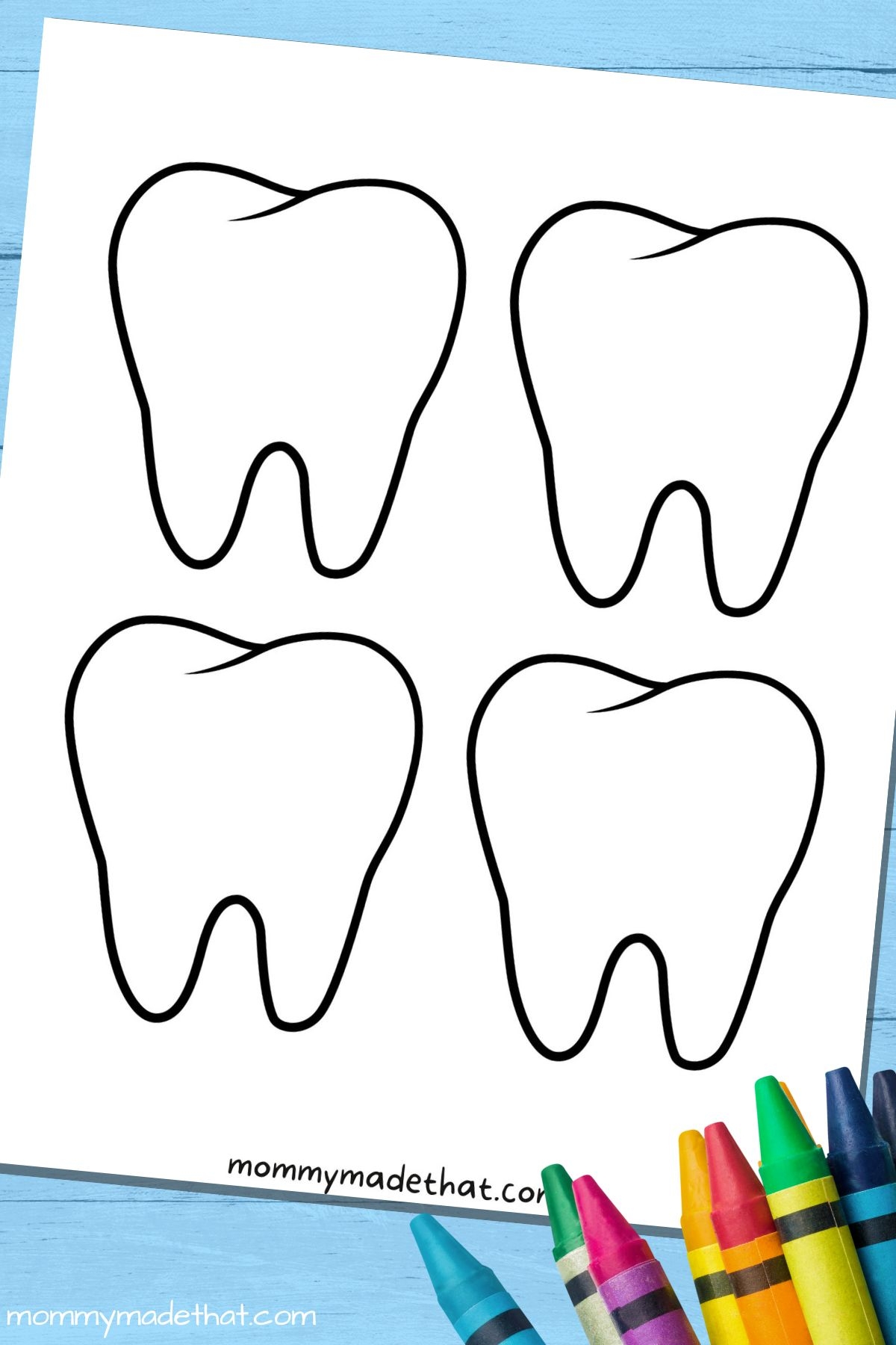 Tooth Template Printable Free Tooth Template Printable Free