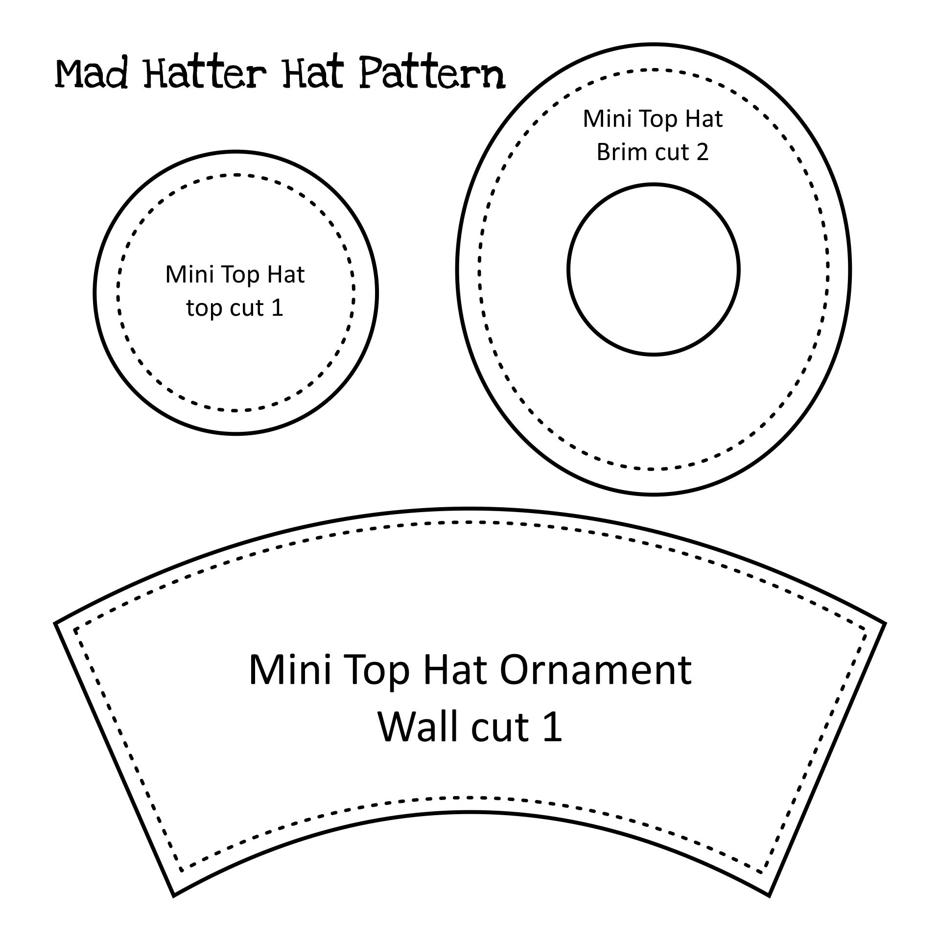 Top Hat Pattern 10 Free PDF Printables Printablee Worksheets 