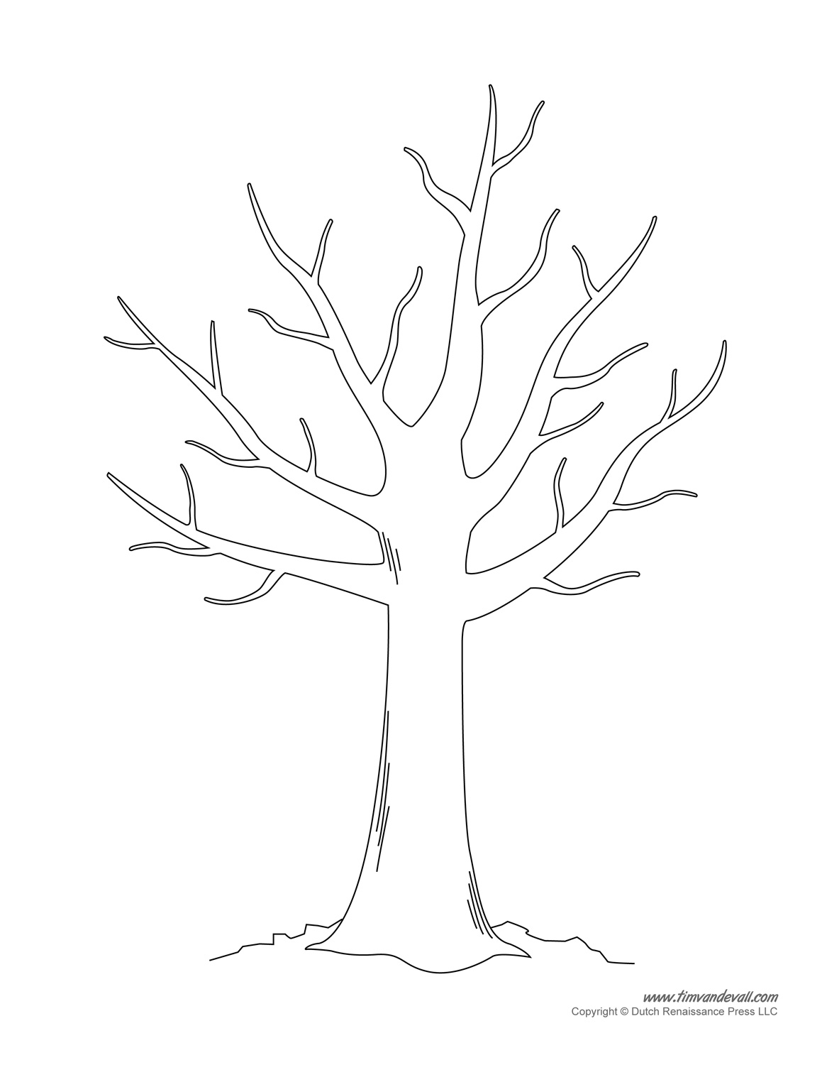 Tree Template Printable Free