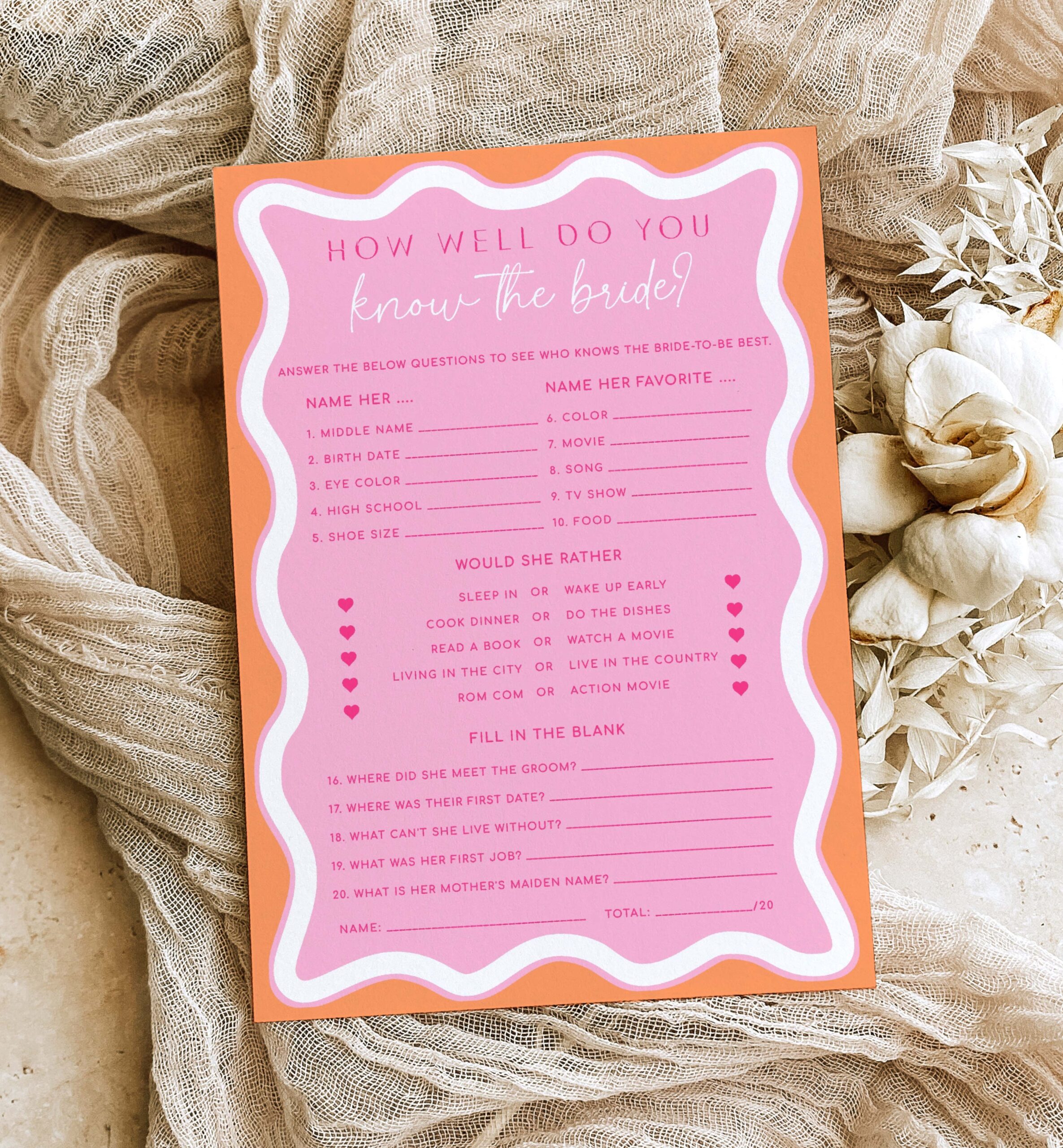 Bridal Shower Game Templates Printable Bridal Shower Game Templates Printable