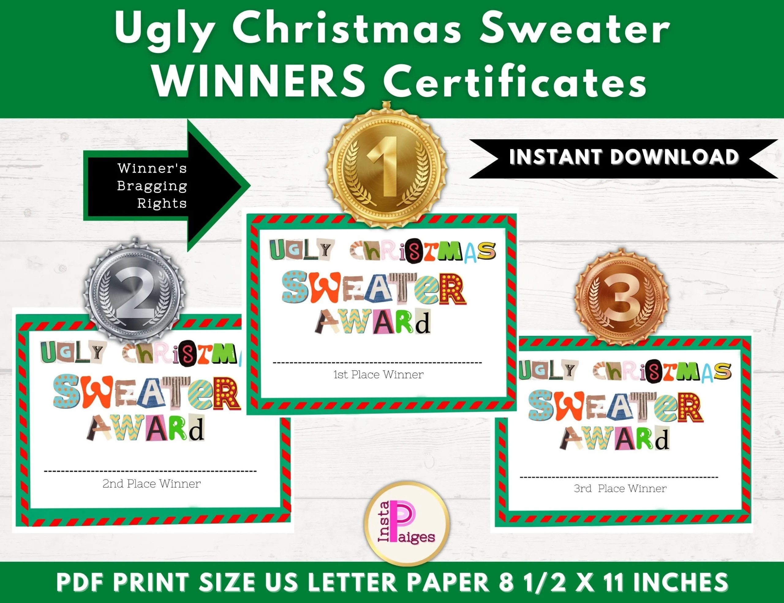Weihnachtsfeier Ugly Sweater Contest Gewinner Zertifikate Weihnachtsfeier Ugly Sweater Contest Gewinner Zertifikate
