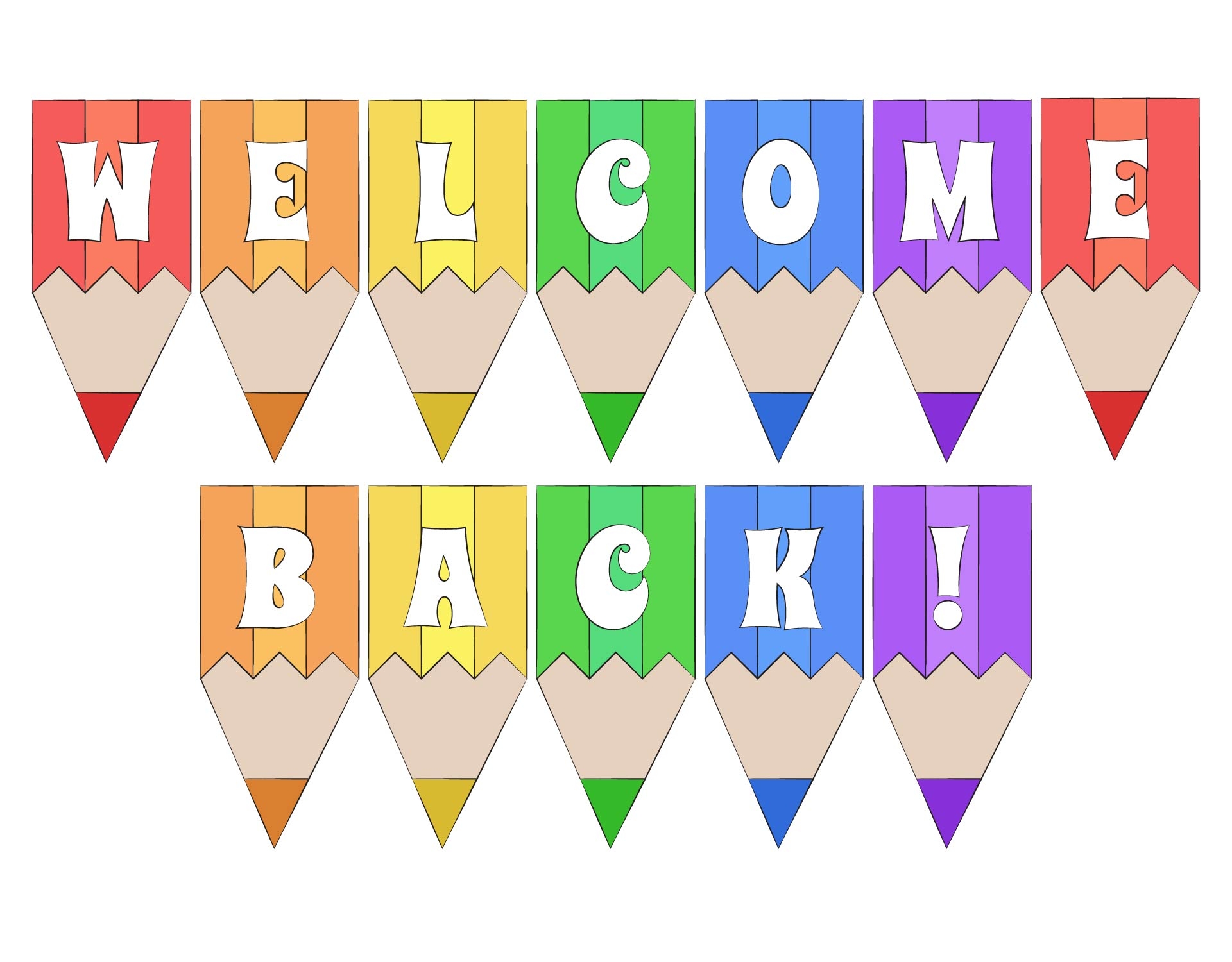 Free Printable Welcome Back Banner Template Free Printable Welcome Back Banner Template
