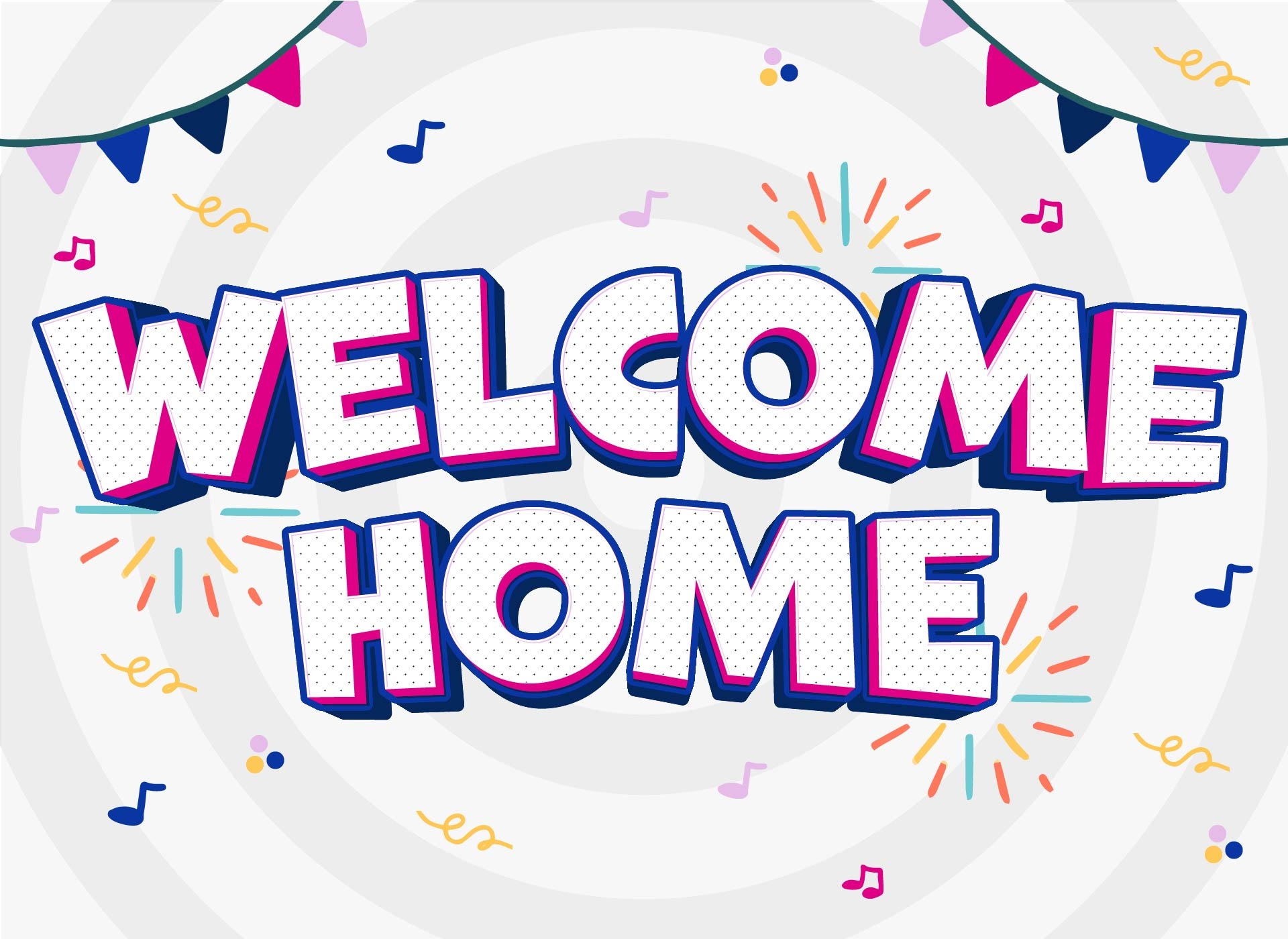 Welcome Home Banner Design Welcome Home Banner Design