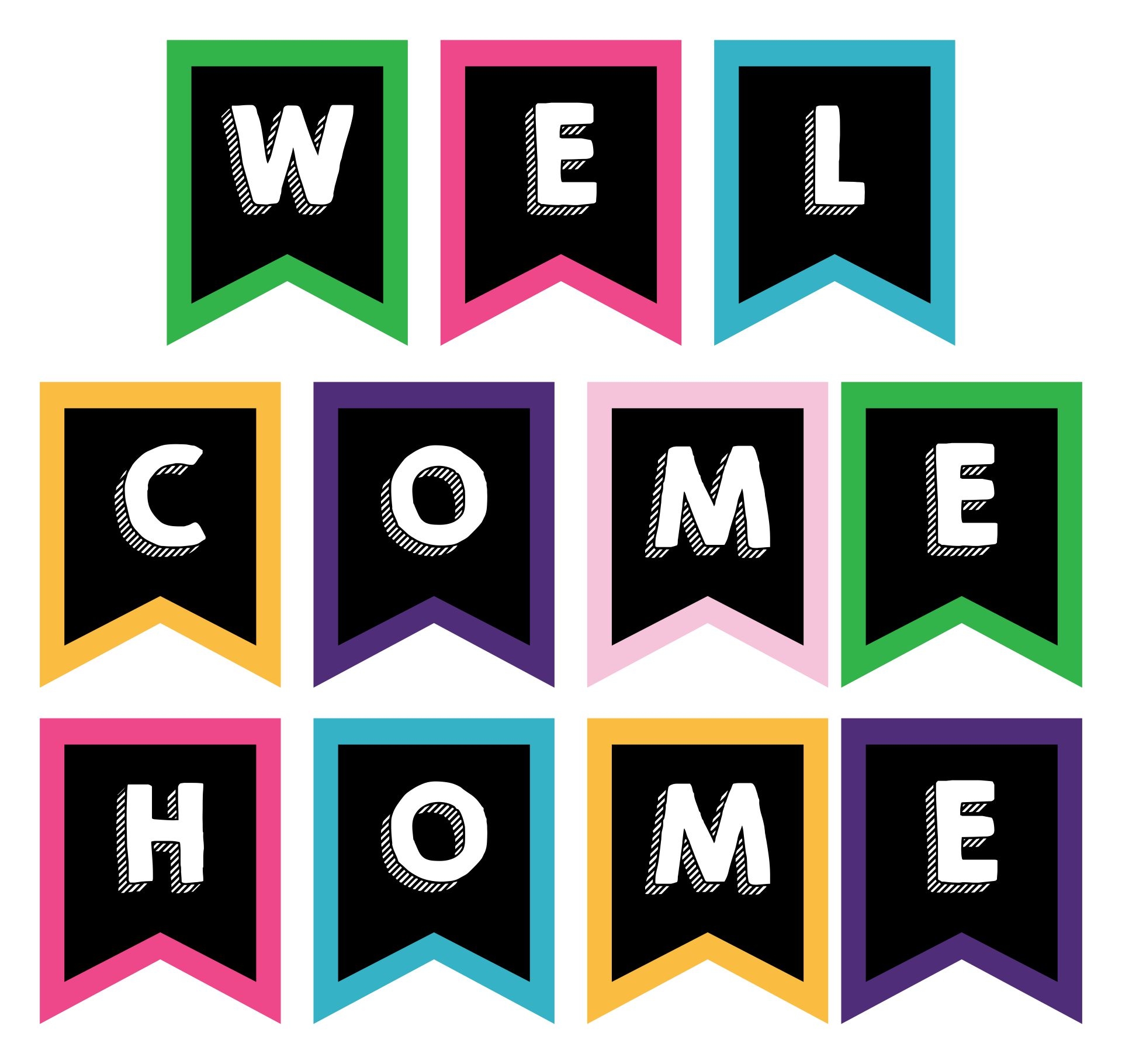 Free Printable Welcome Home Template Free Printable Welcome Home Template