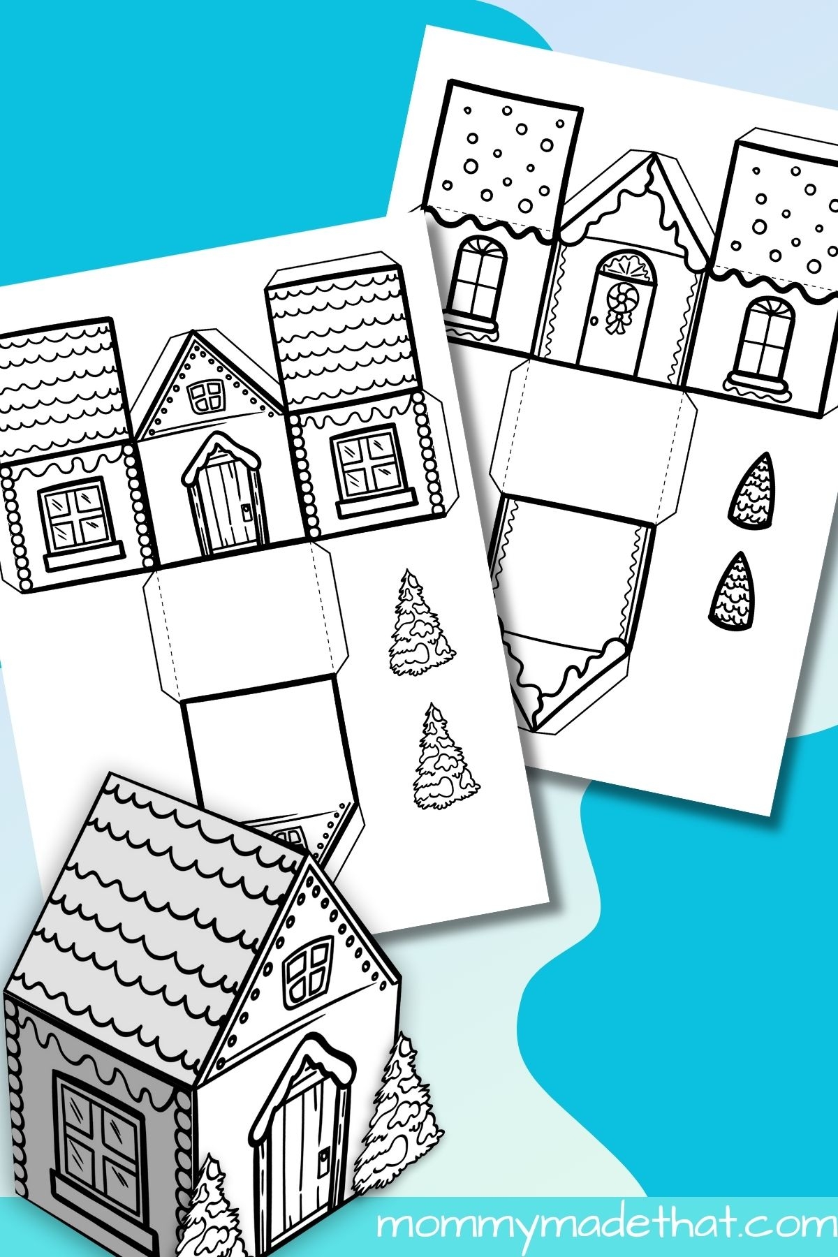 3d House Template Printable 3d House Template Printable