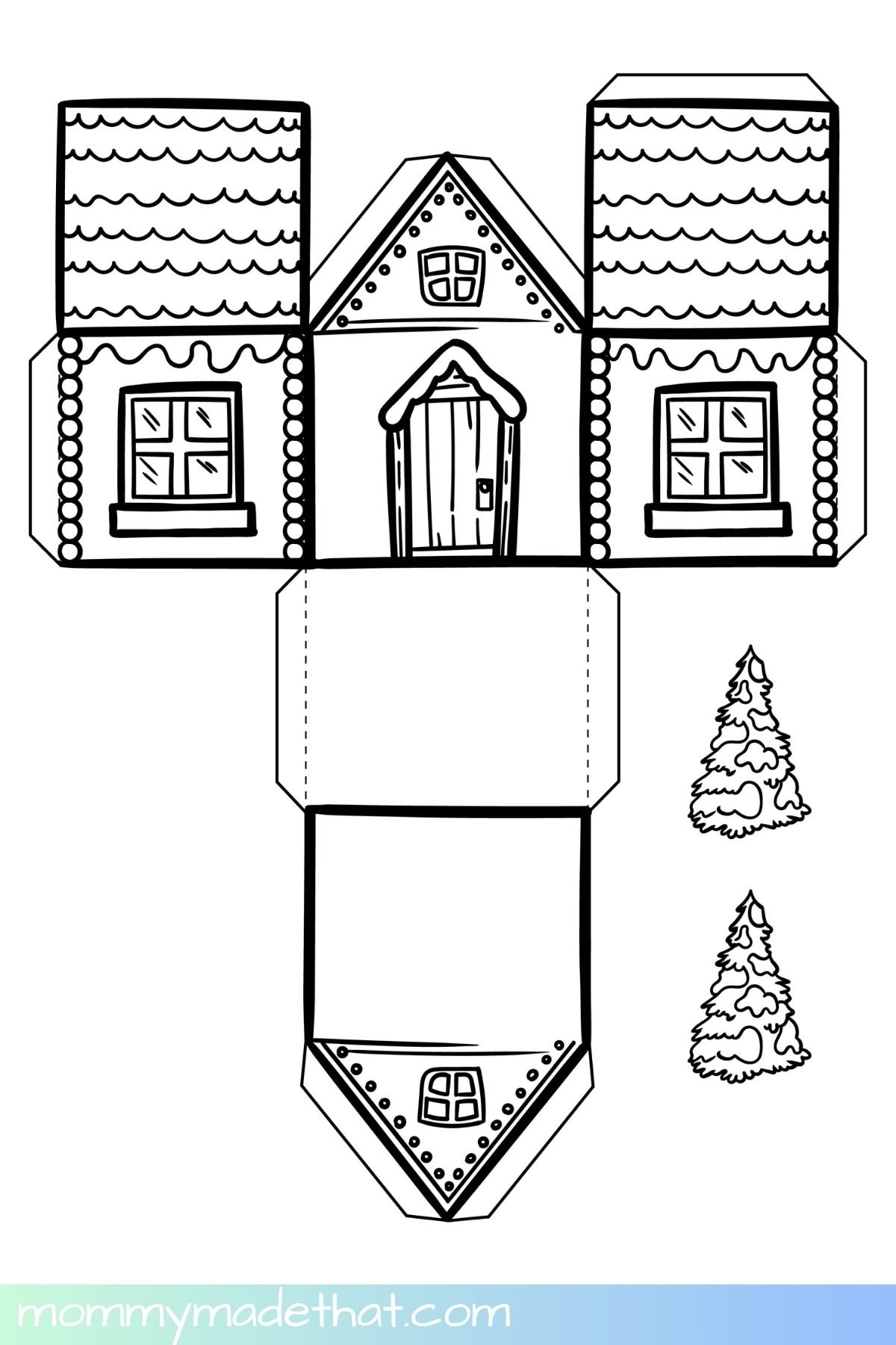 Paper House Template Printable Free Paper House Template Printable Free