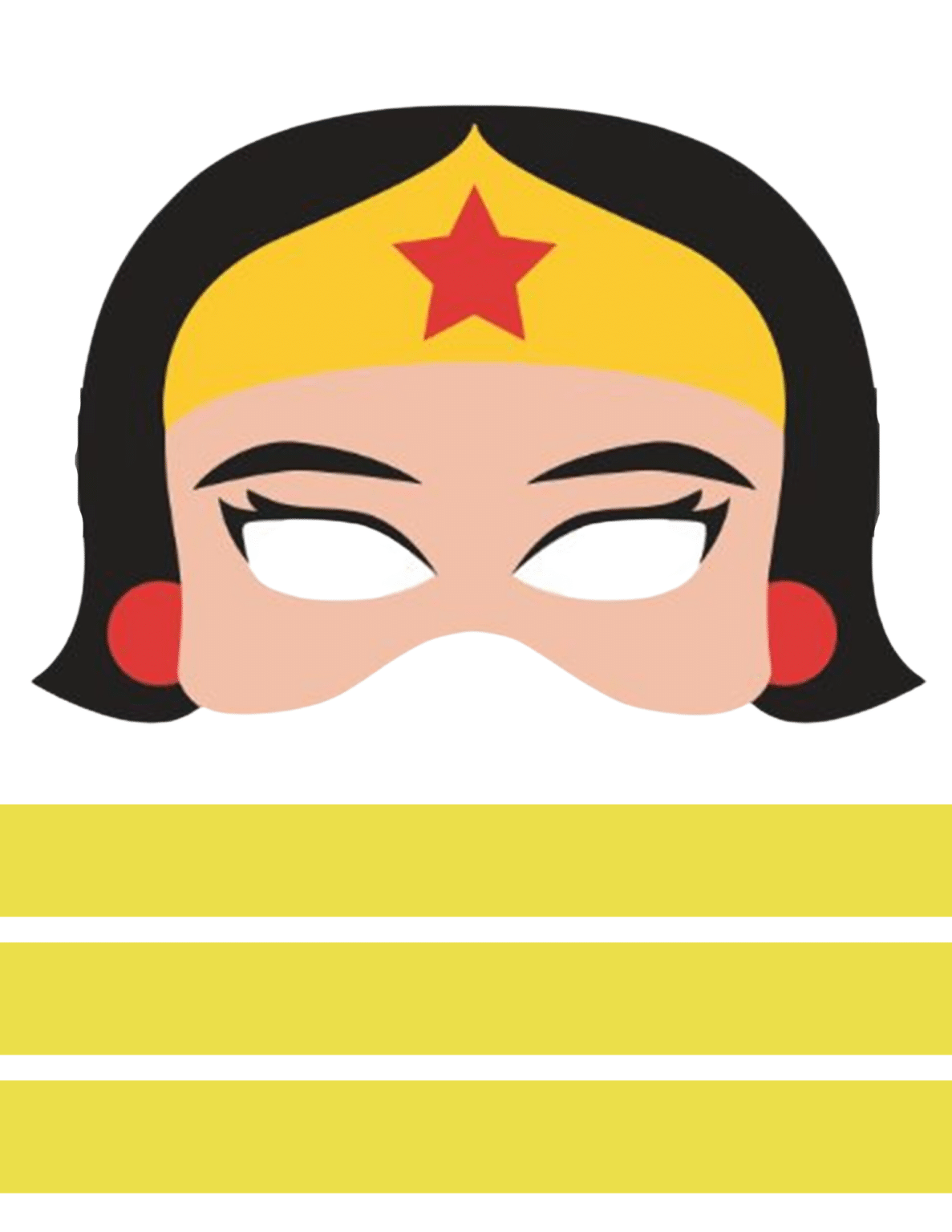 Wonder Woman Mask Free Printable Wonder Woman Mask Free Printable