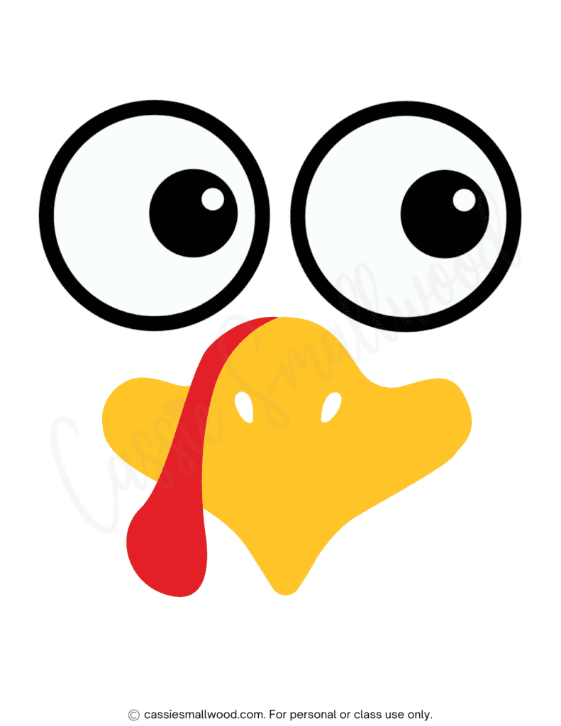 Printable Turkey Head Template