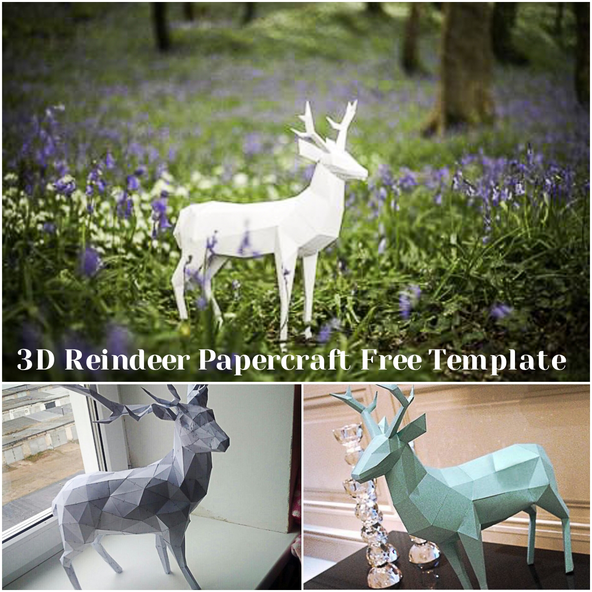 3D Reindeer Papercraft Free Template Free Download 3D Reindeer Papercraft Free Template Free Download