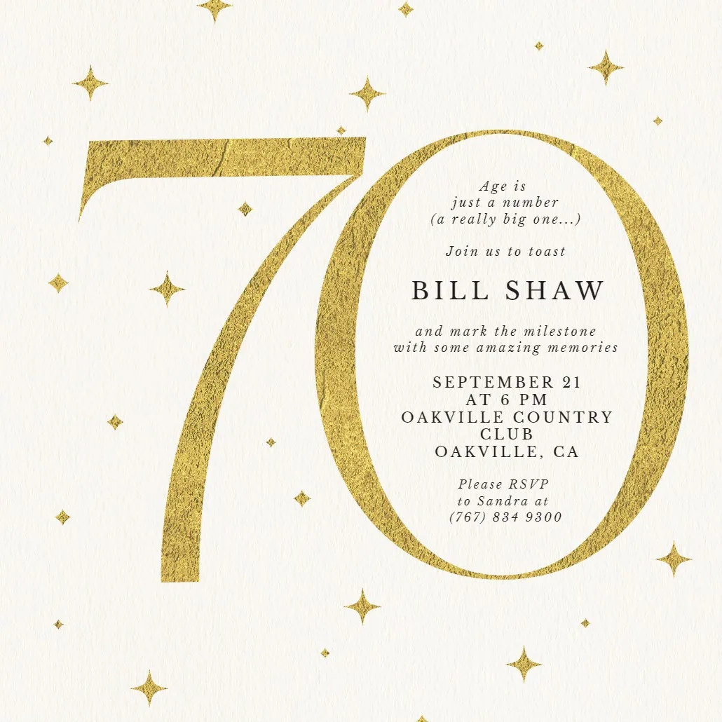 70th Birthday Invitation Templates Free Printable 70th Birthday Invitation Templates Free Printable