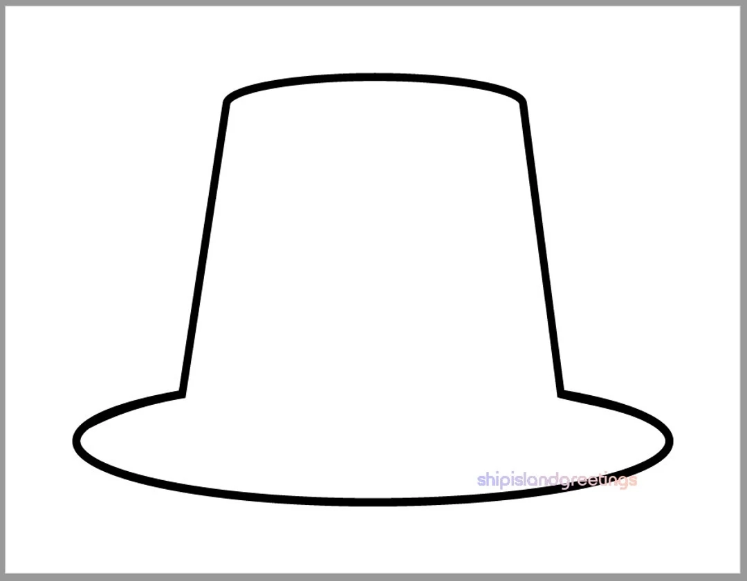 Girl Pilgrim Hat Template Printable