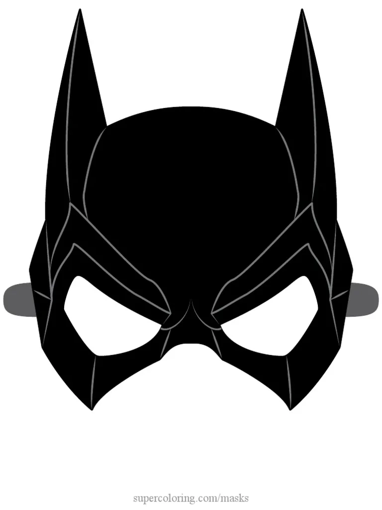 Free Printable Batgirl Mask Template Free Printable Batgirl Mask Template