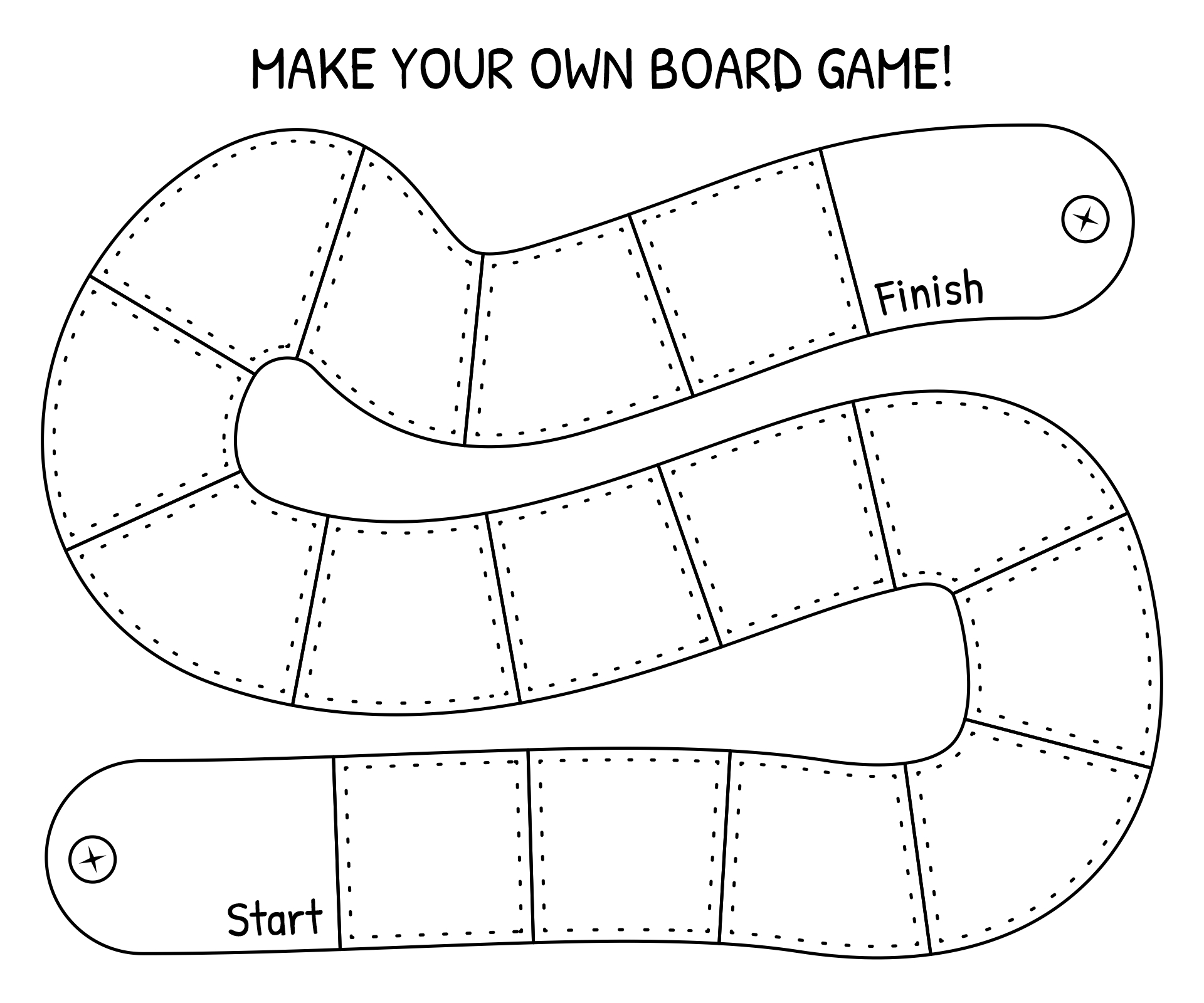 Make Your Own Board Game Template Printable Make Your Own Board Game Template Printable
