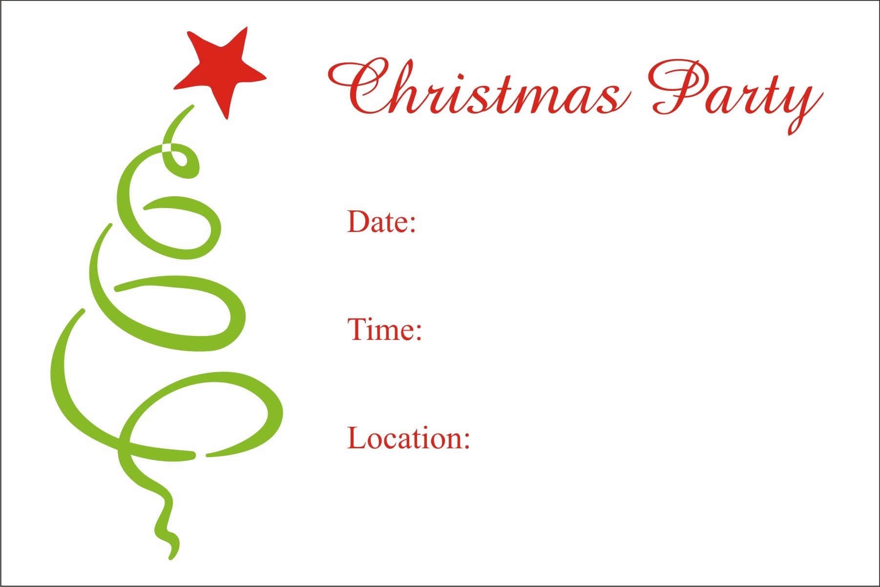 Free Printable Xmas Invitation Templates