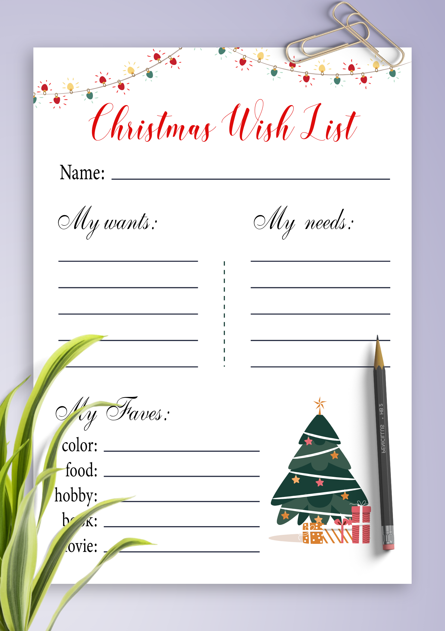 Cute Christmas Wish List Template Free Printable Cute Christmas Wish List Template Free Printable