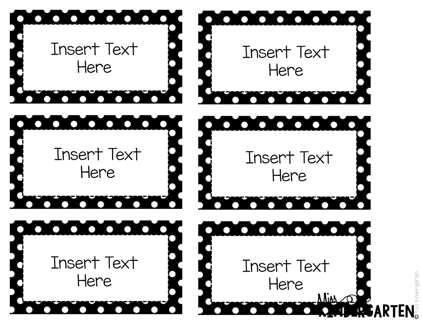 Editable Word Wall Templates Miss Kindergarten