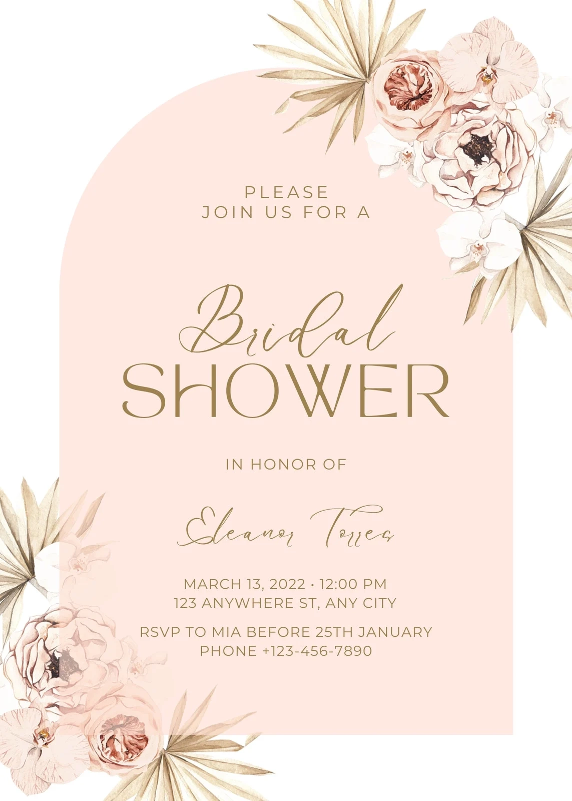Printable Bridal Shower Invitation Templates