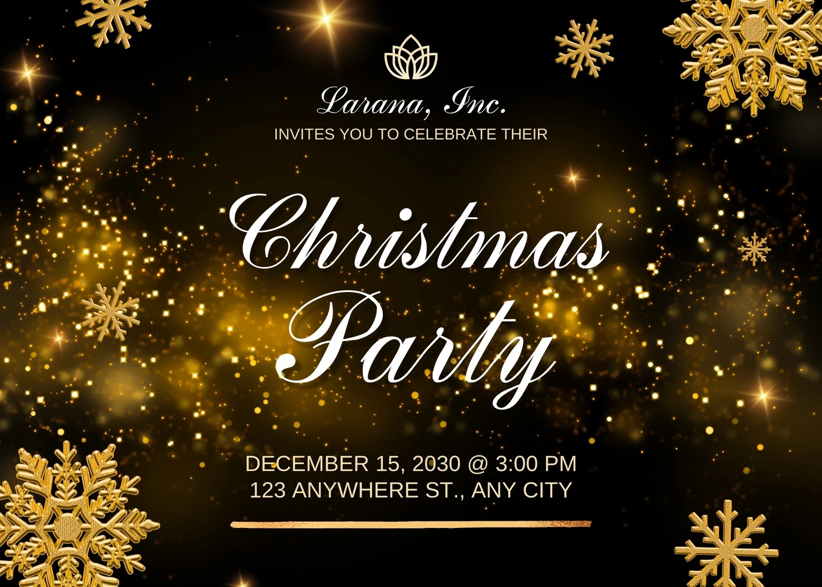 Free Christmas Party Virtual Invitation Templates Canva