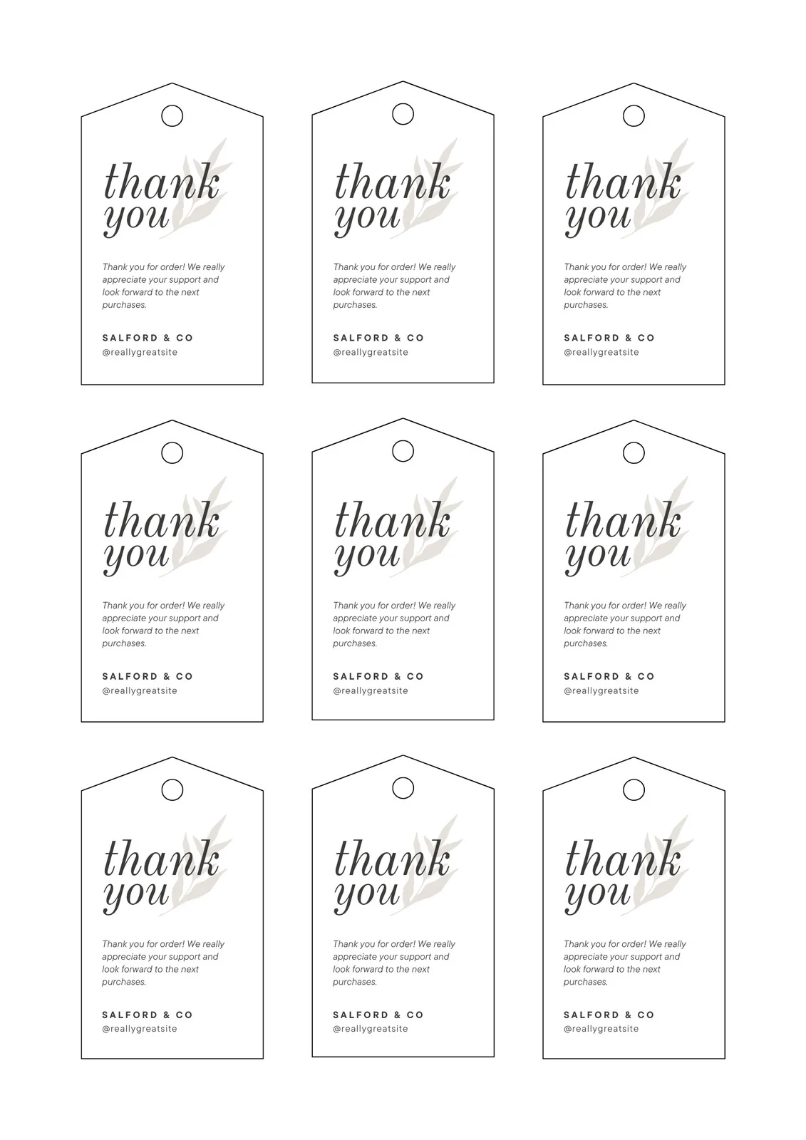 Free Printable Blank Gift Tag Templates Free Printable Blank Gift Tag Templates