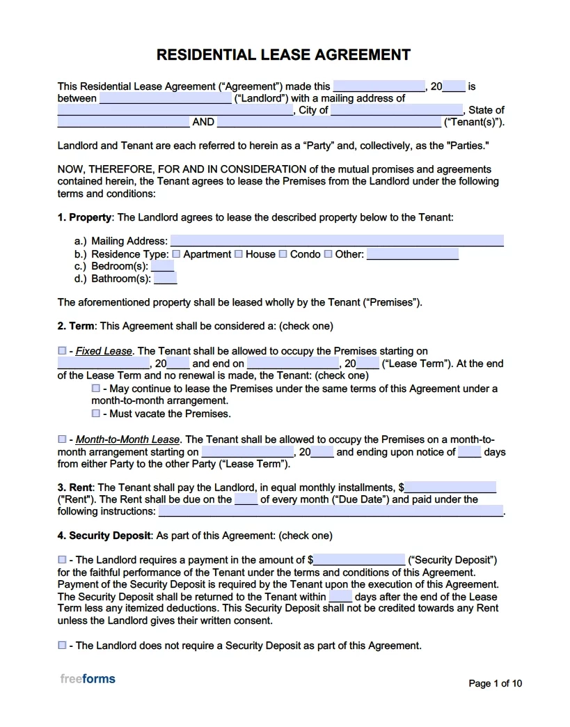 Template Free Printable Basic Rental Agreement Template Free Printable Basic Rental Agreement