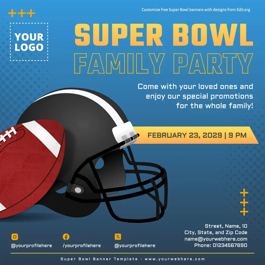 Free Super Bowl Invitation Templates Free Super Bowl Invitation Templates