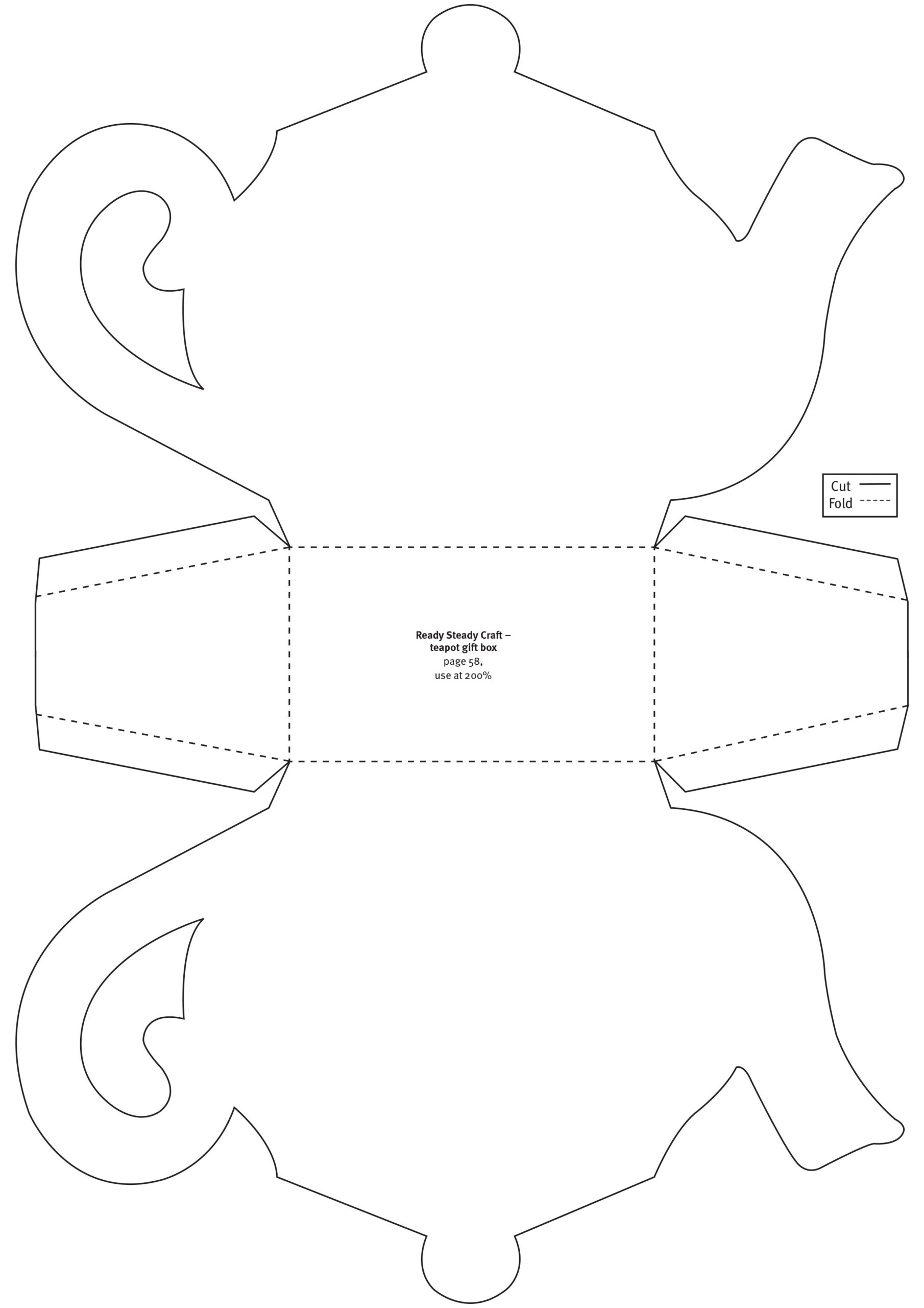 Printable Free 3d Paper Teapot Template