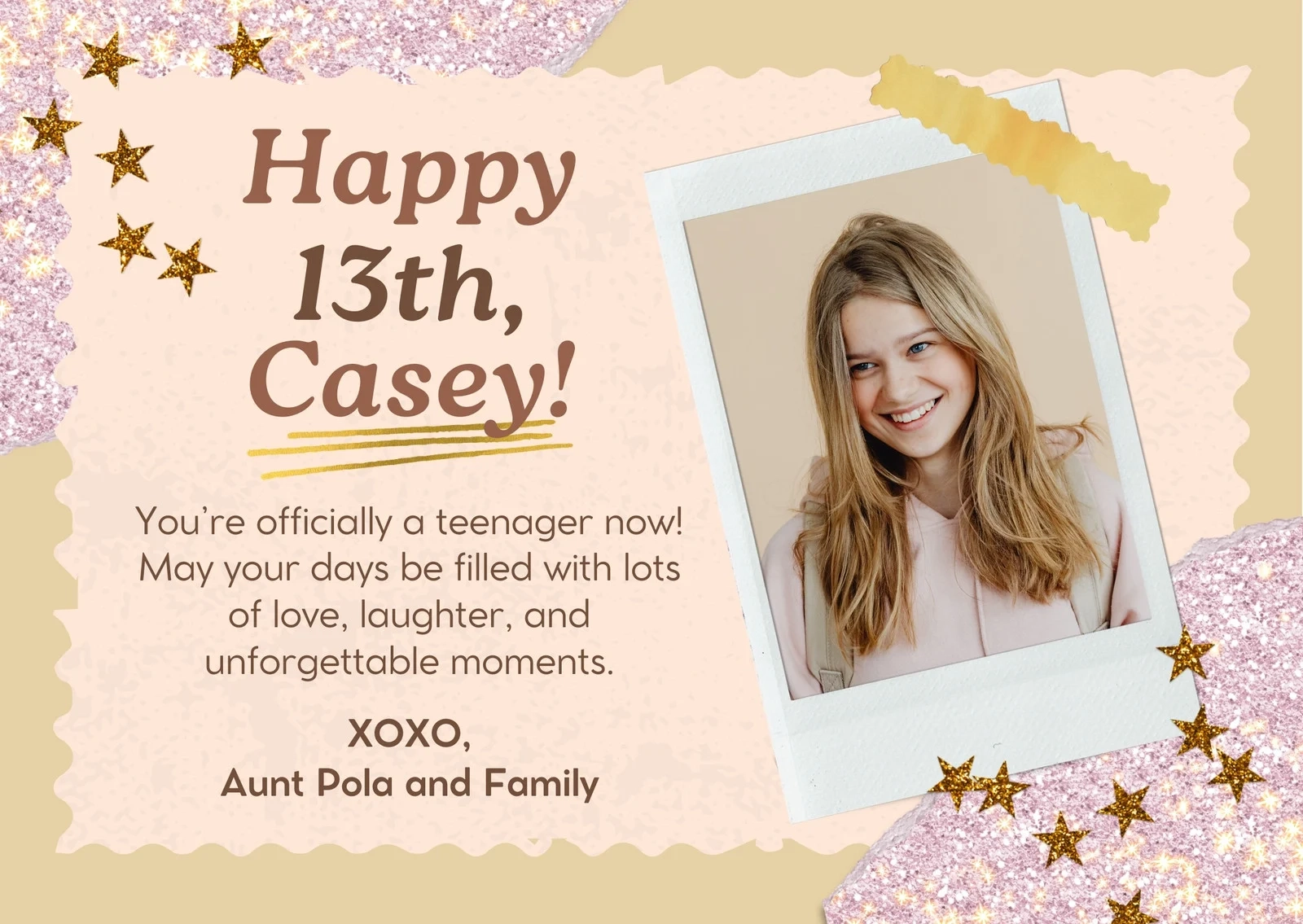 Free To Print And Edit 13th Birthday Card Templates Canva Free To Print And Edit 13th Birthday Card Templates Canva