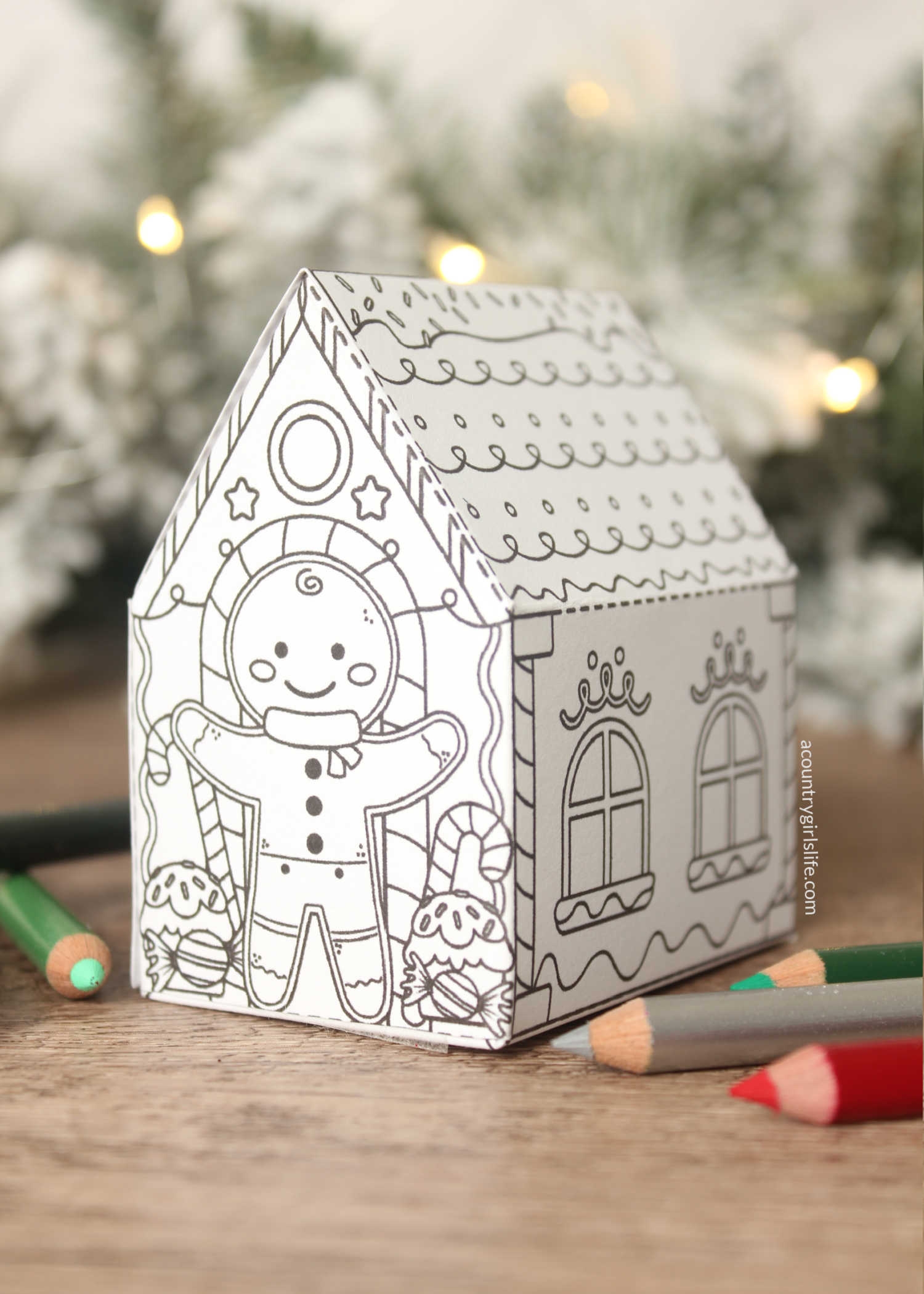 Gingerbread House Printable Template Gingerbread House Printable Template