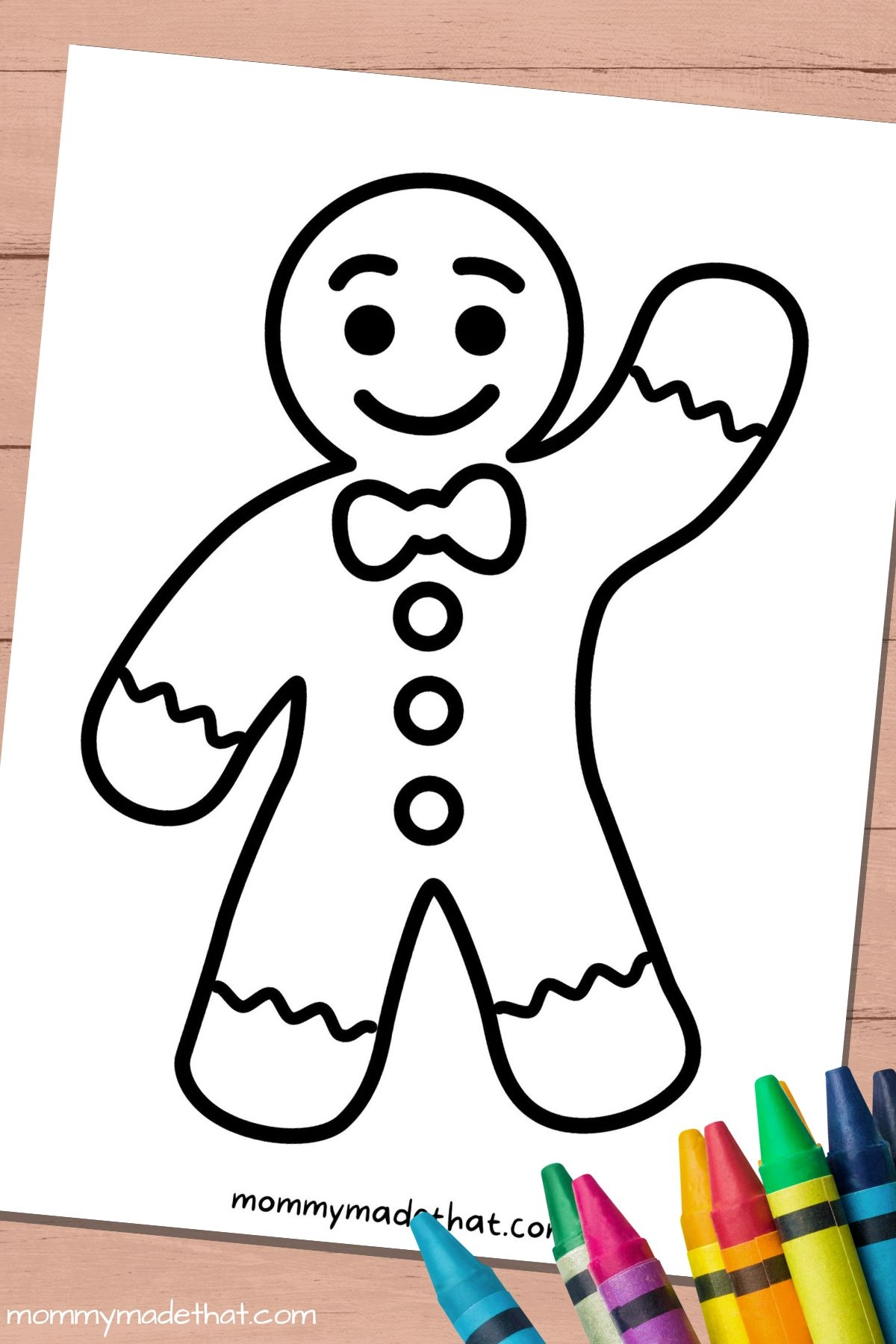 Large Printable Gingerbread Man Template
