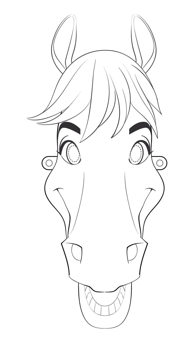 Horse Face Template 10 Free PDF Printables Printablee Horse Face Template 10 Free PDF Printables Printablee