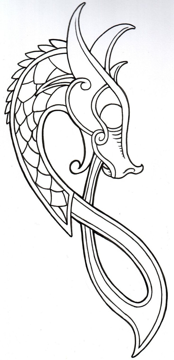 Printable Viking Ship Dragon Head Template