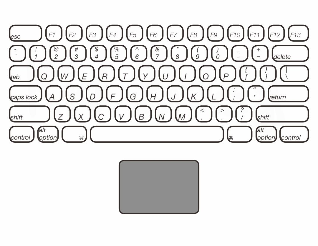 Laptop Keyboard 10 Free PDF Printables Printablee Worksheets 
