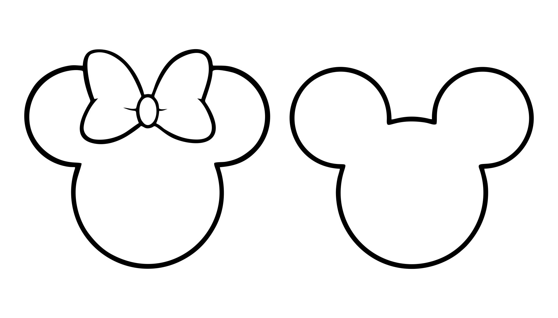Minnie Mouse Stencil 10 Free PDF Printables Printablee Minnie Mouse Stencil 10 Free PDF Printables Printablee