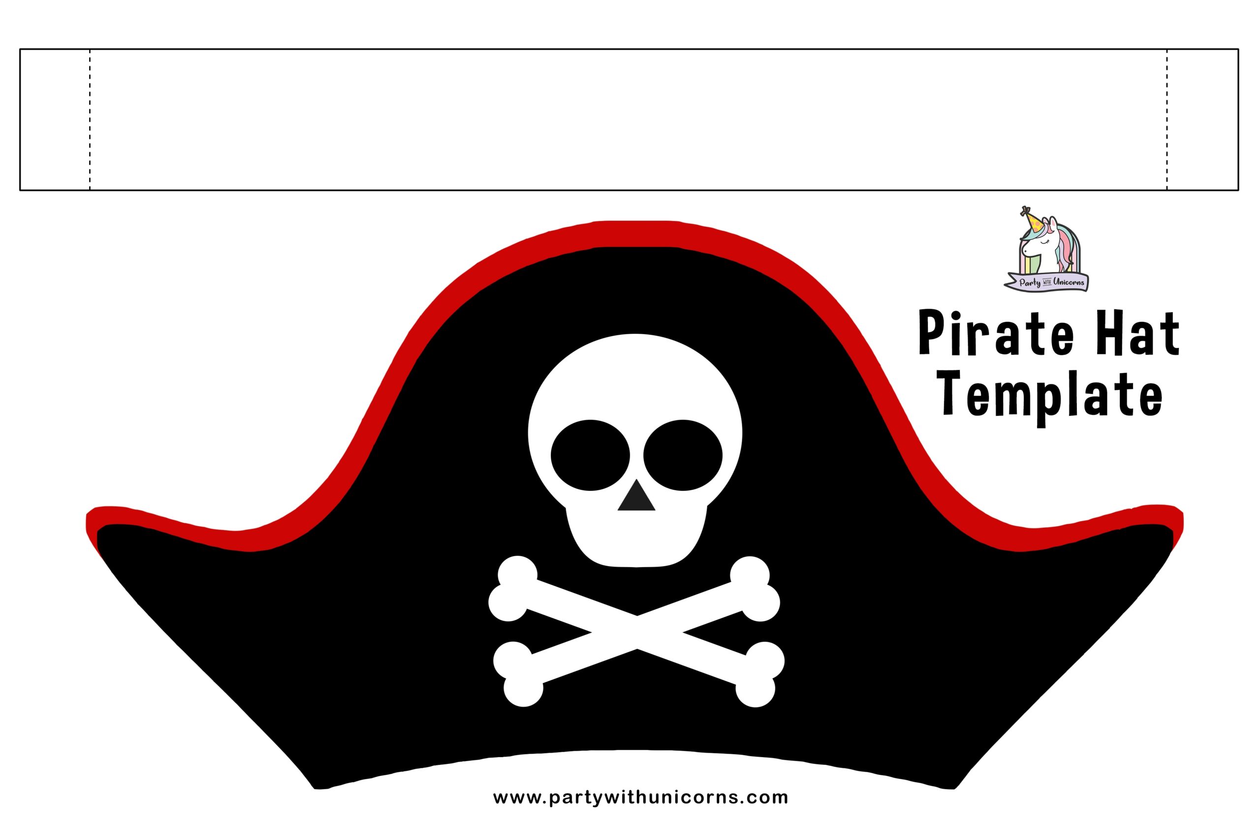 Origami Cardboard Pirate Hat Template Free Printable Pirate 