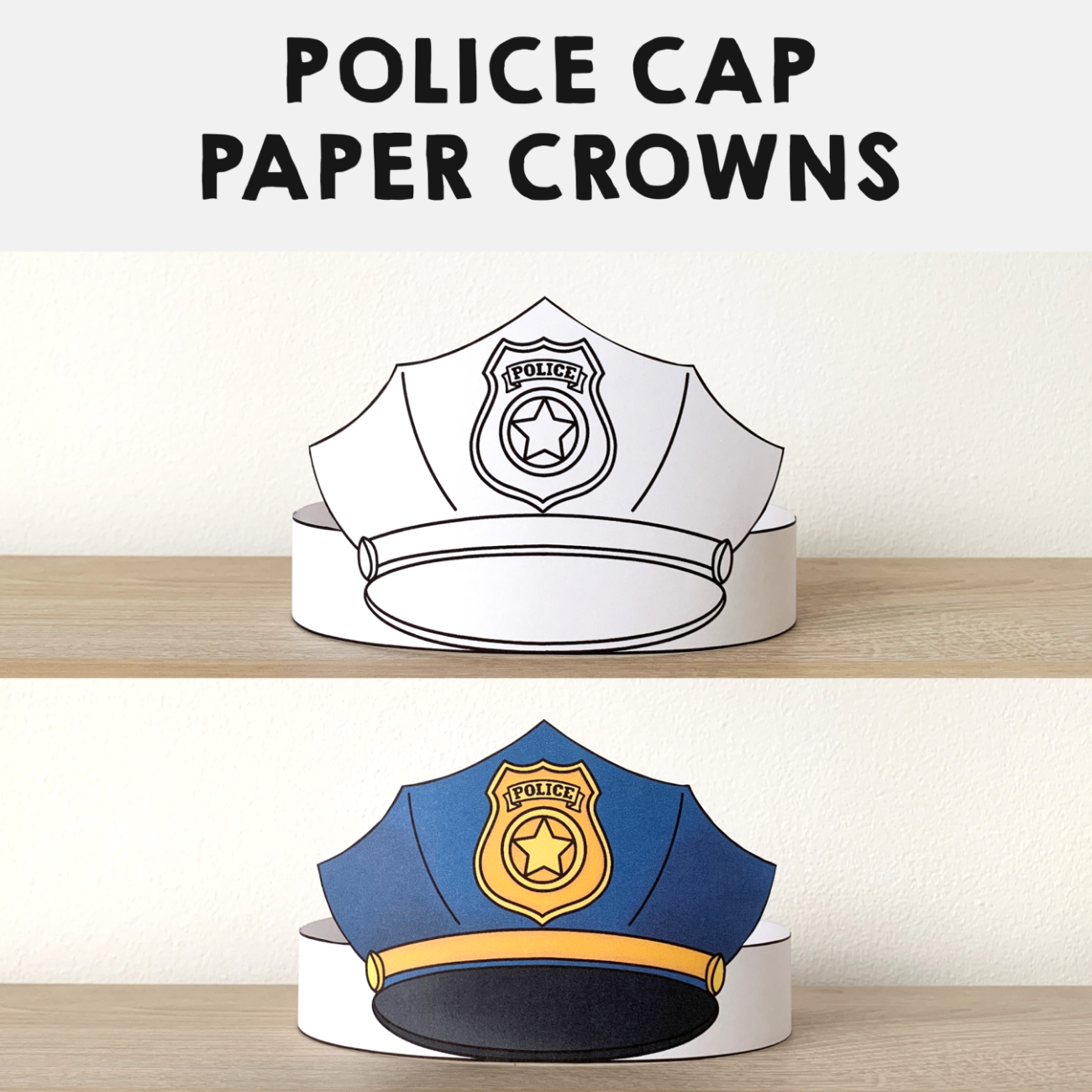 Police Hat Template Printable Free Police Hat Template Printable Free