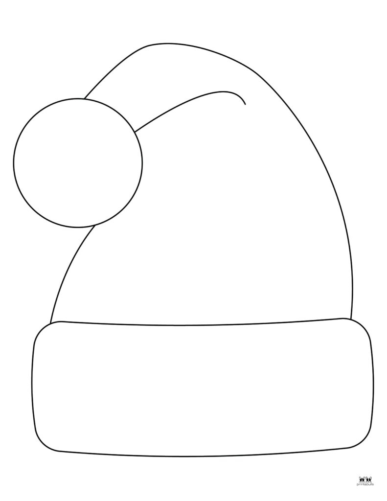 Santa Hat Templates amp Coloring Pages FREE Printabulls