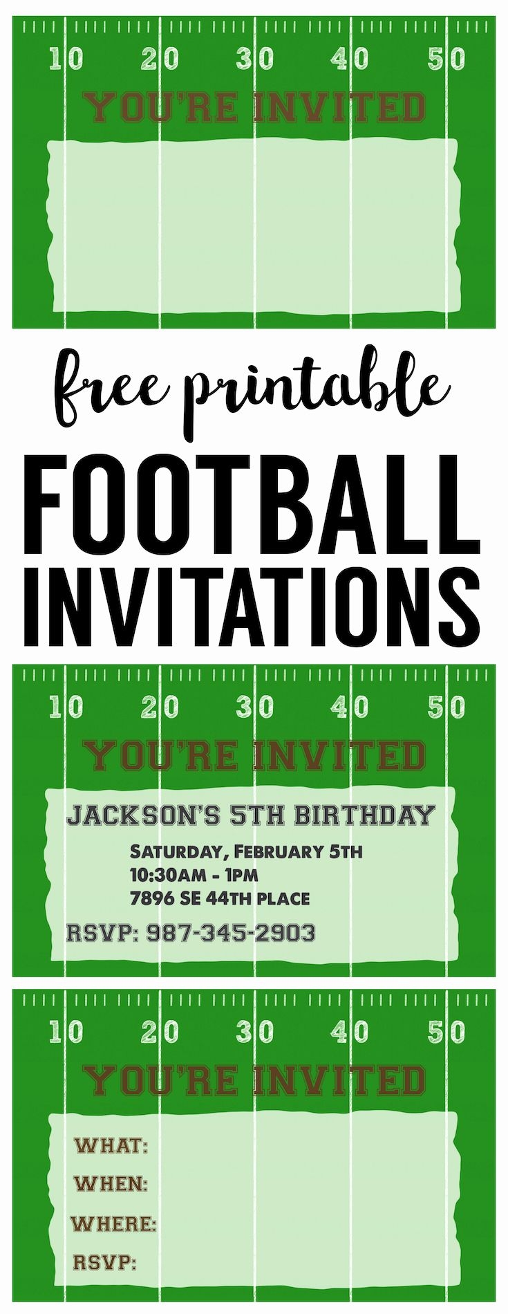 Super Bowl Party Invitation Template